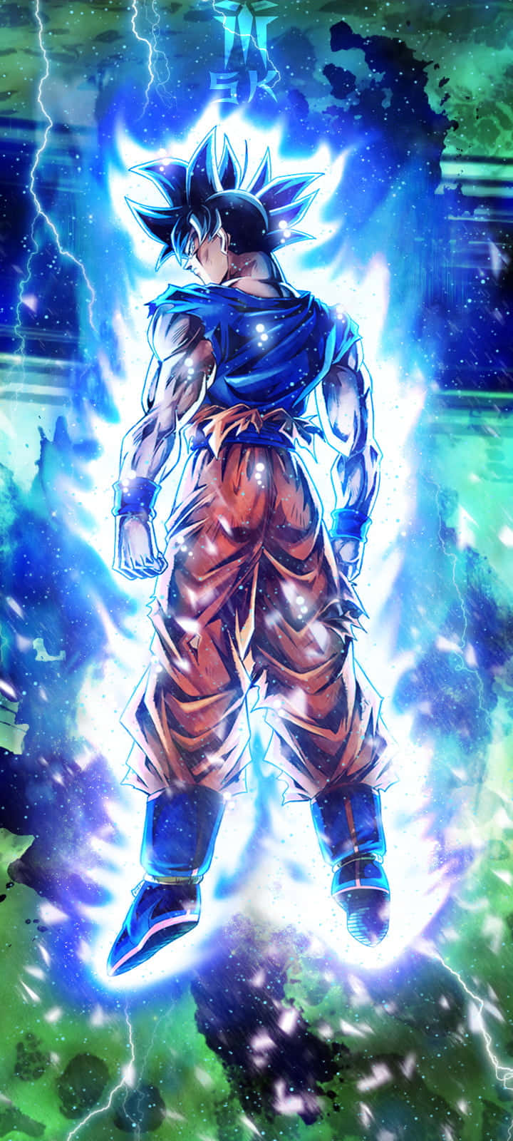 Dragon Ball Z Goku hehkuu sinisenä Taustakuvat