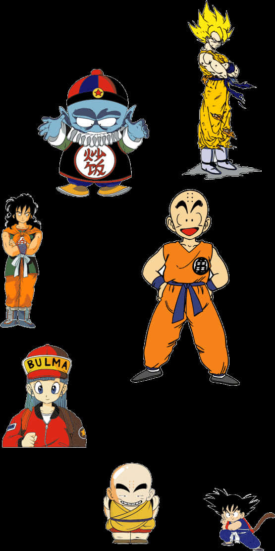 Dragon Ball Z -hahmokollaasi Taustakuvat