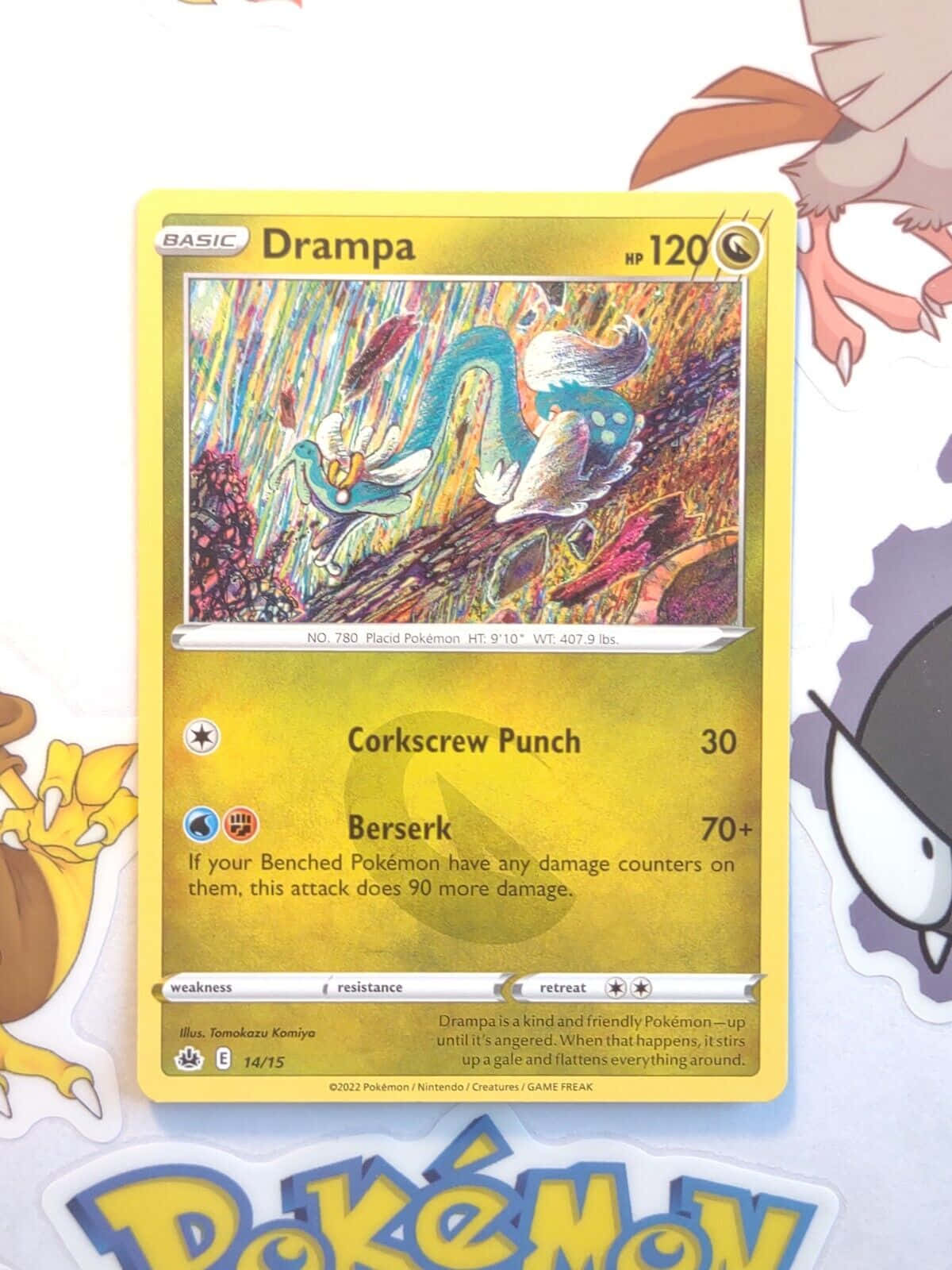 Drampa-kortti Pokémon-taustalla Taustakuvat