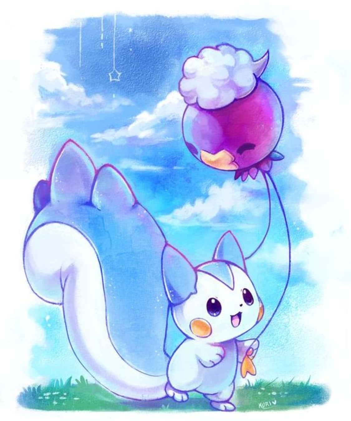 Drifblim ja Pachirisu Taustakuvat