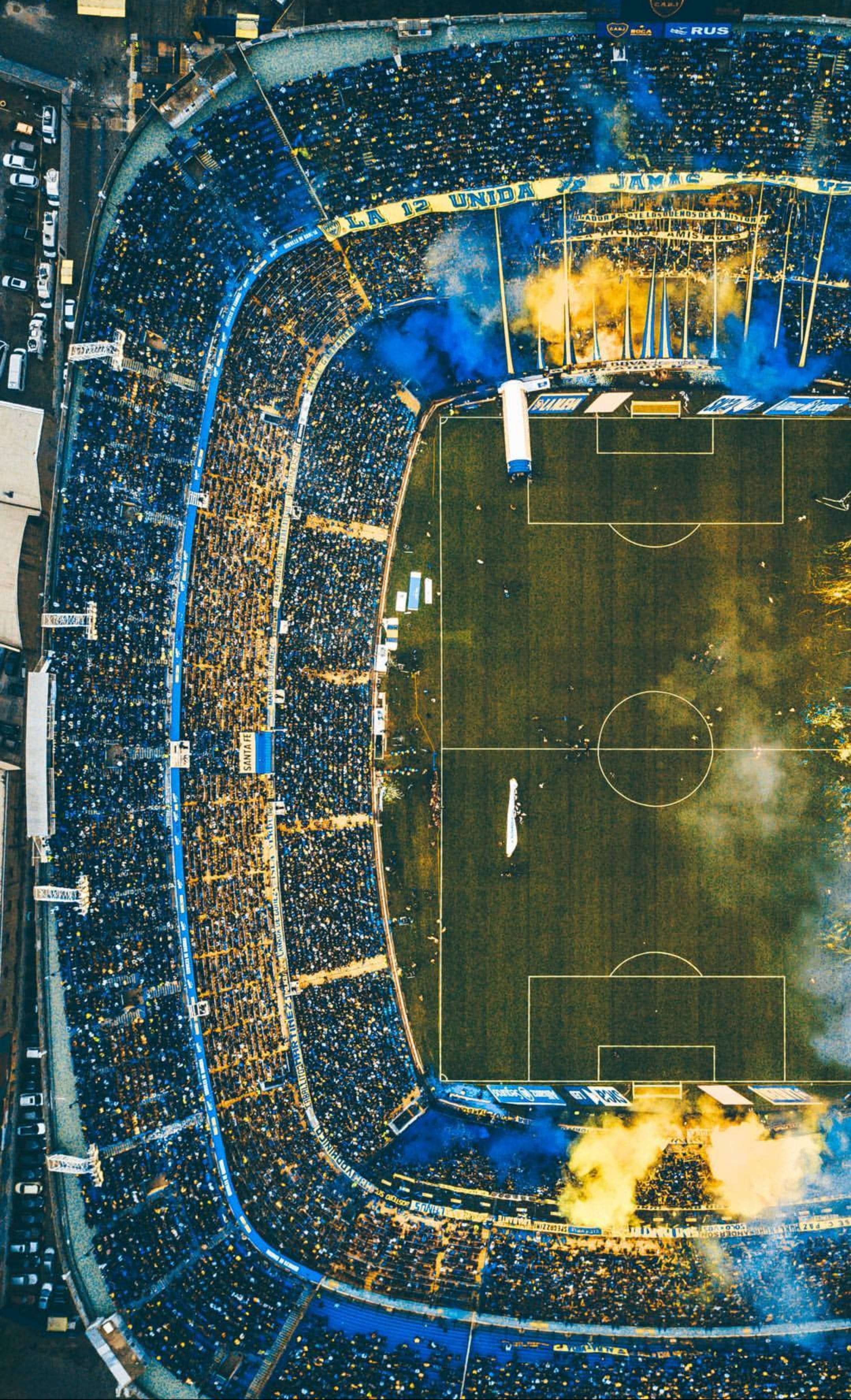 Drone-kuva HD-jalkapallostadionista Taustakuvat