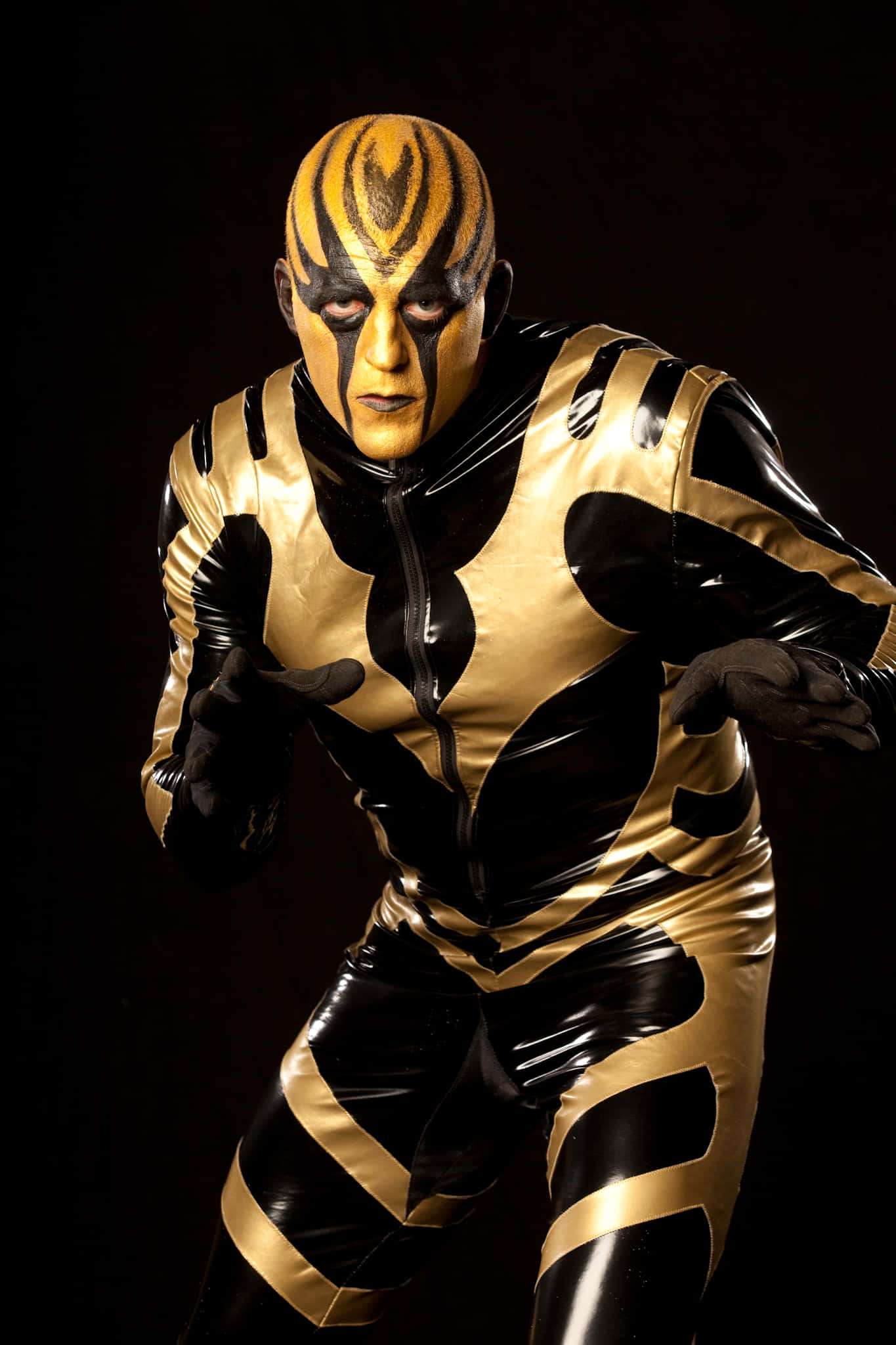 Dustin Rhodes pukeissaan ikonisessa Goldust-asussaan Taustakuvat