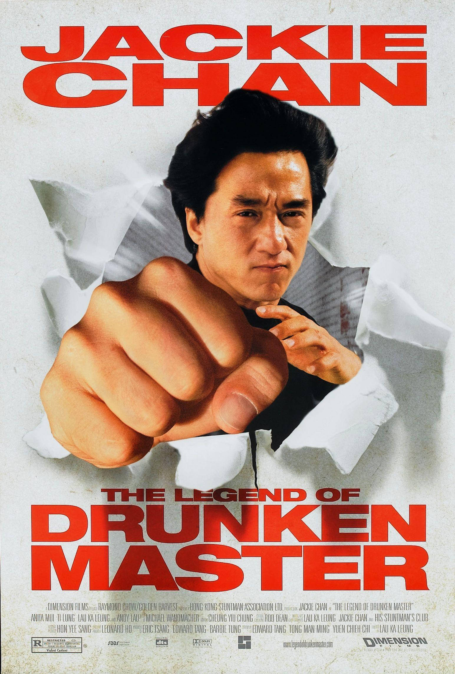 Dynaaminen Jackie Chan -valokeila - elokuvajulistetaidetta Taustakuvat