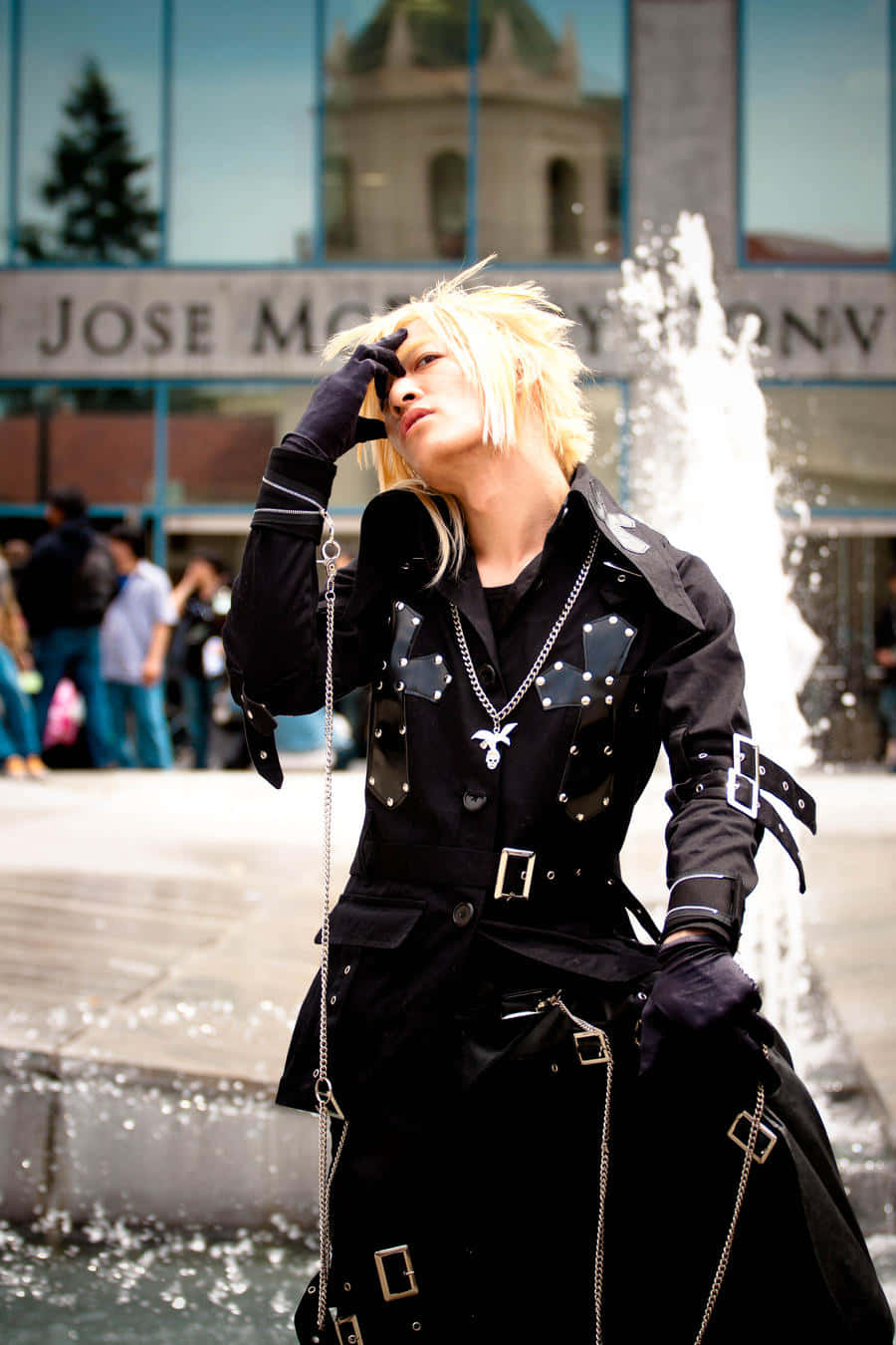 Dynaaminen Visual Kei -bändi konsertissa Taustakuvat