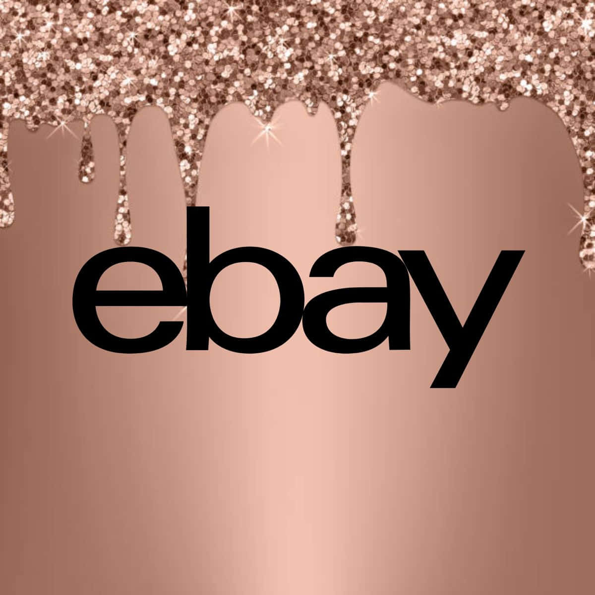 eBay UK -logo ruusukultaisena Taustakuvat