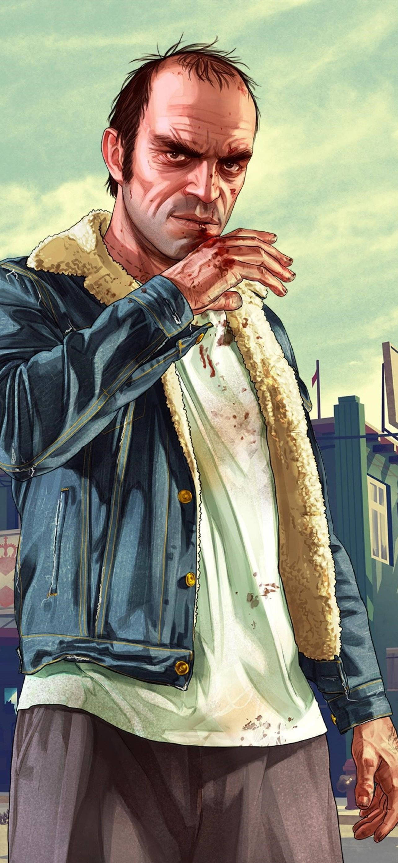 Eeppinen Grand Theft Auto 5 iPhone-taustakuva Taustakuvat