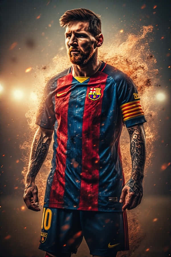Eeppinen Messi Fantasiataide 4K Taustakuvat
