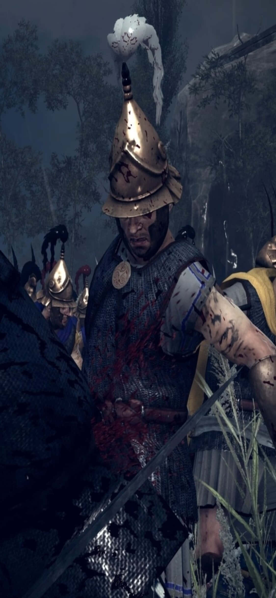 Eeppinen sota Rome 2:ssa iPhone XS:llä Taustakuvat
