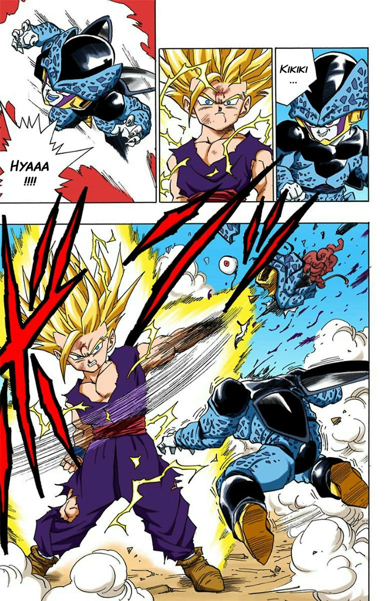 Eeppinen taistelukohtaus Dragon Ball Super -mangasta Taustakuvat