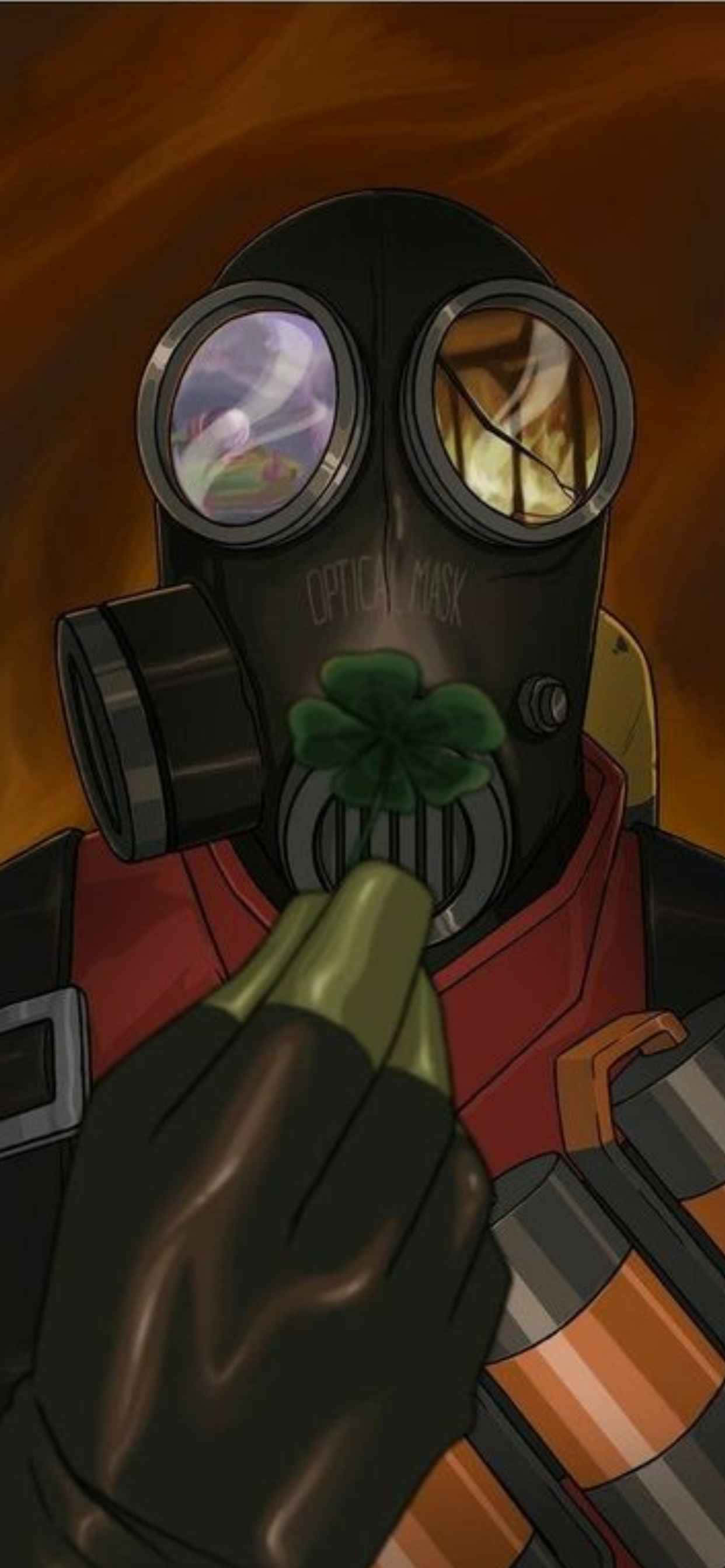 Eeppinen Team Fortress 2 -taistelu iPhone XS Max -näytöllä Taustakuvat