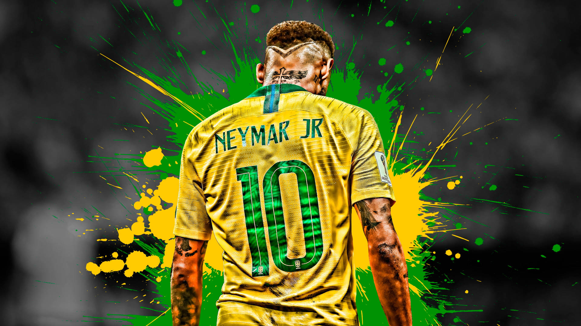Neymar 4K maalipilskutausta