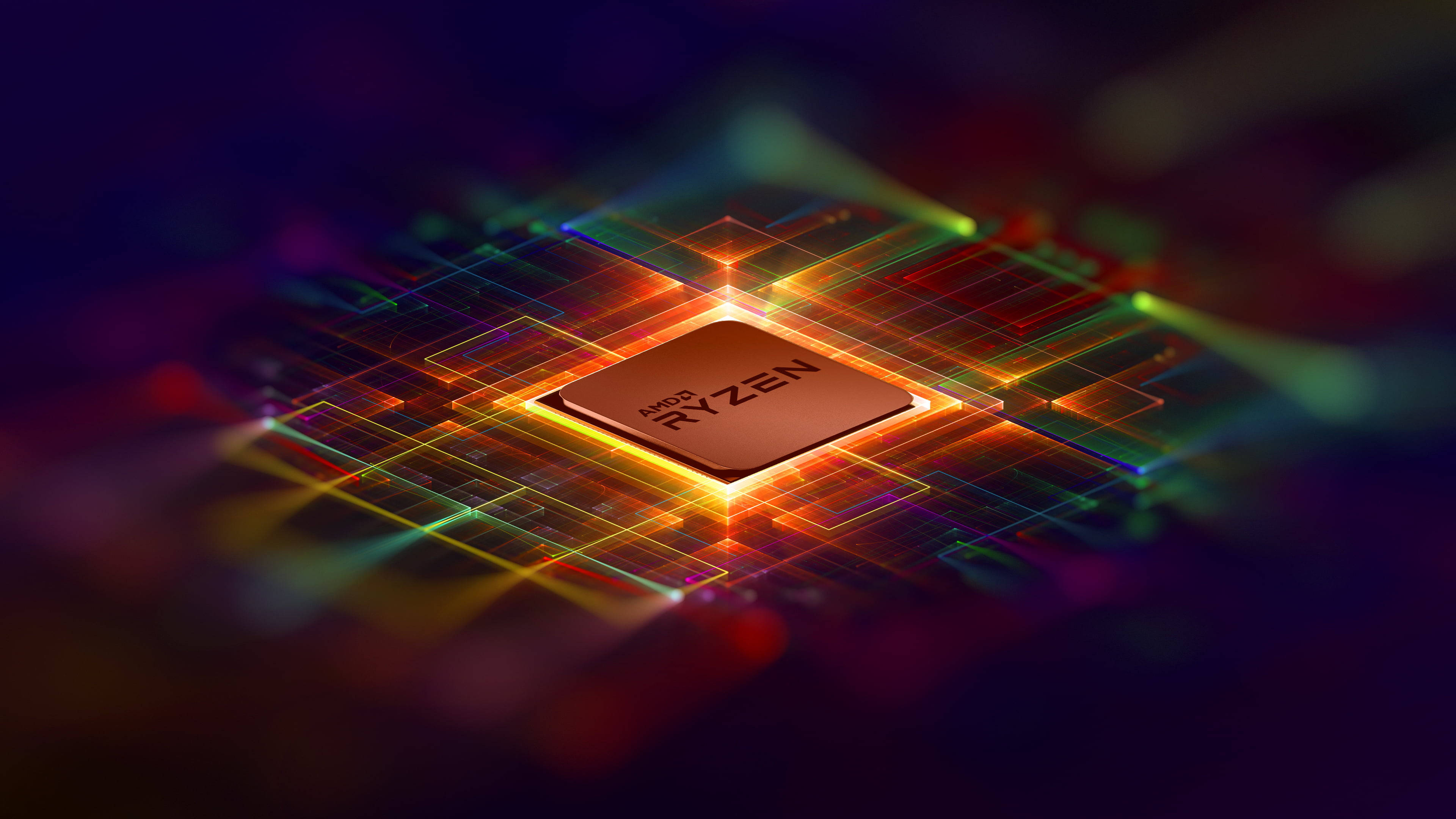 Elävä AMD 4K -taustakuva Taustakuvat
