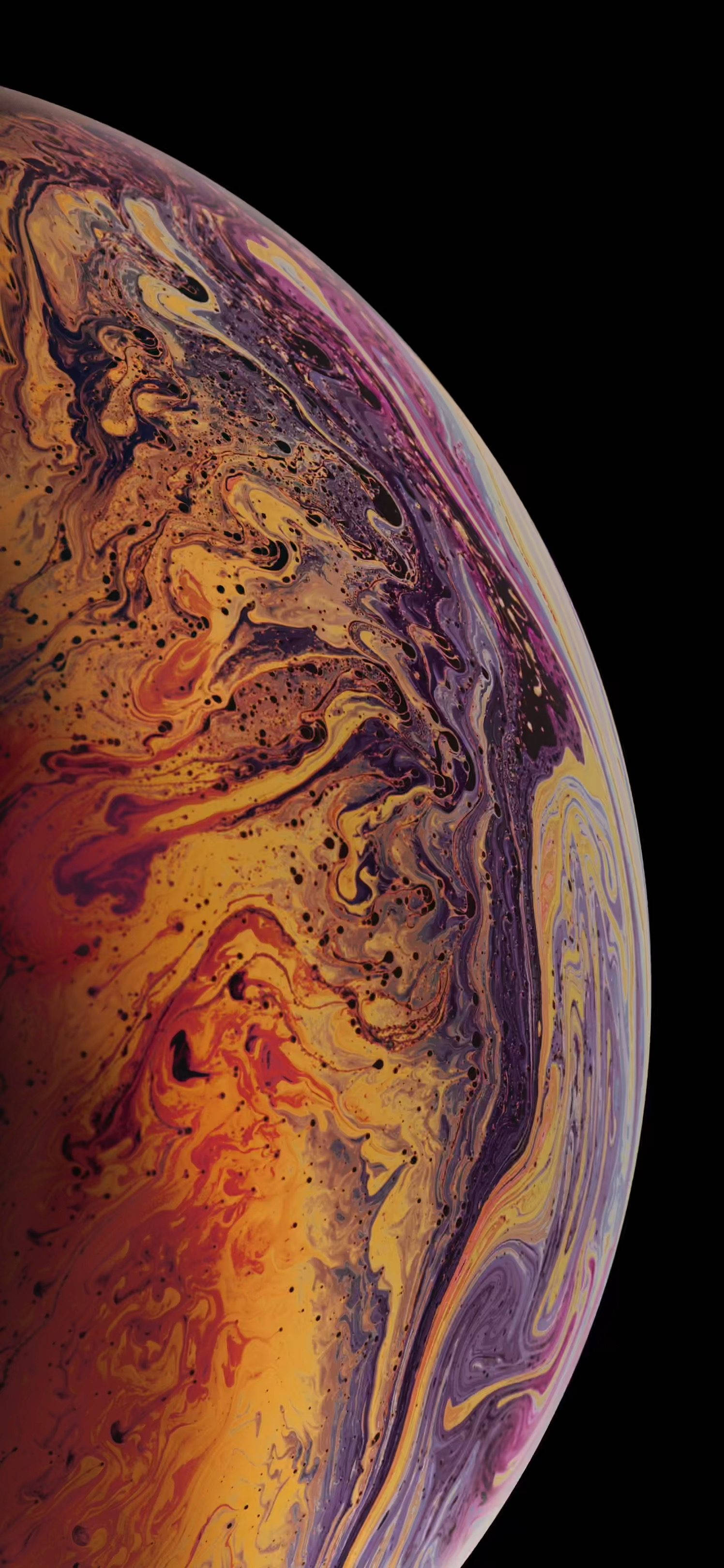 Elävä ja Abstrakti Väritausta iPhone XS -näytöllä Taustakuvat