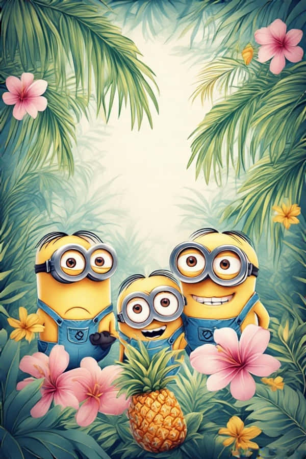Eläväinen 4K Minions Trooppinen Viidakko Taustakuvat