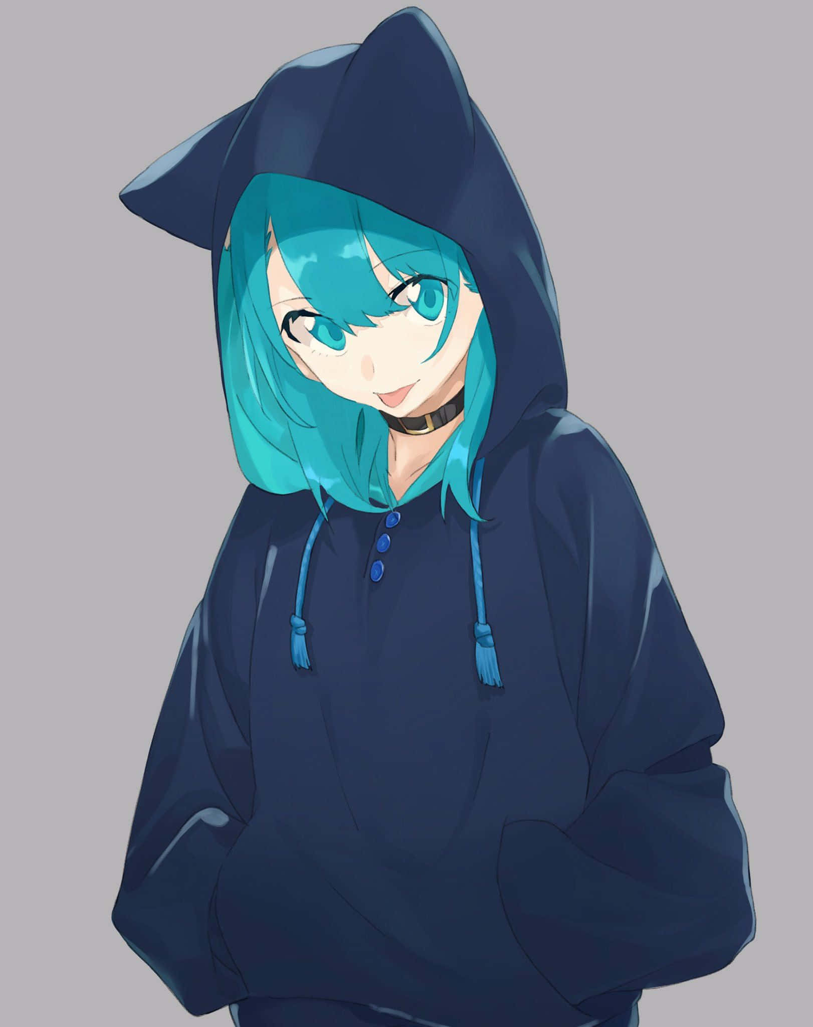 Elävöitä arkista vaatekaappiasi tällä tyylikkäällä anime-tyttö-hupparilla! Taustakuvat