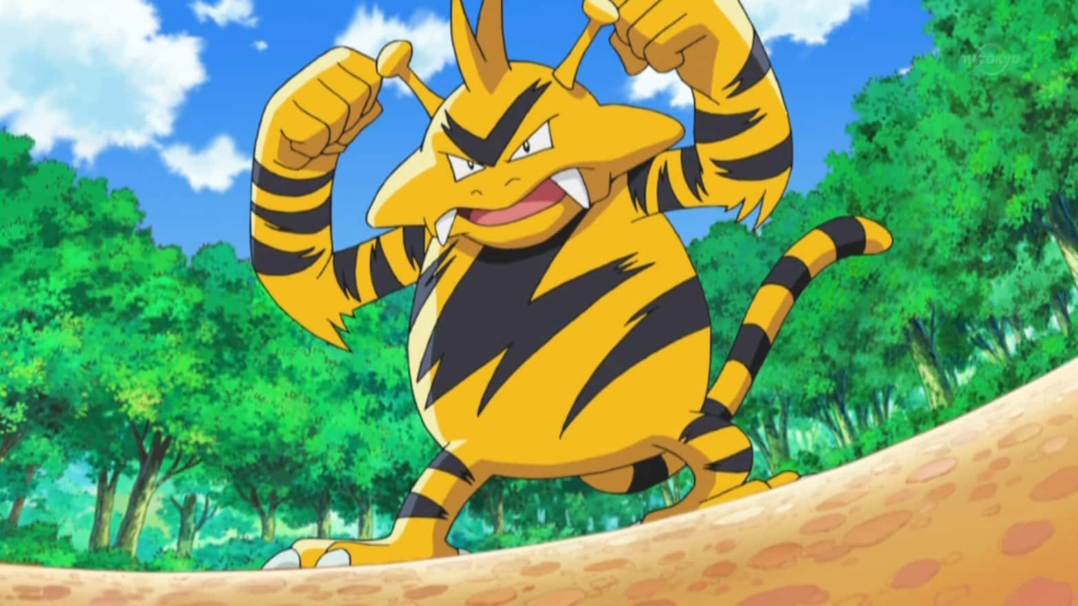 Electabuzz Pokemon-animaatiossa Taustakuvat