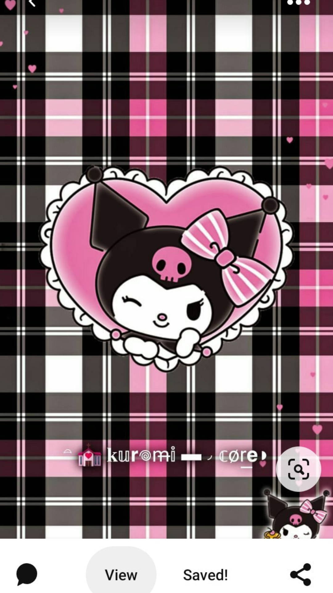 Emo-tyylinen My Melody Kuromi -taustakuva Taustakuvat