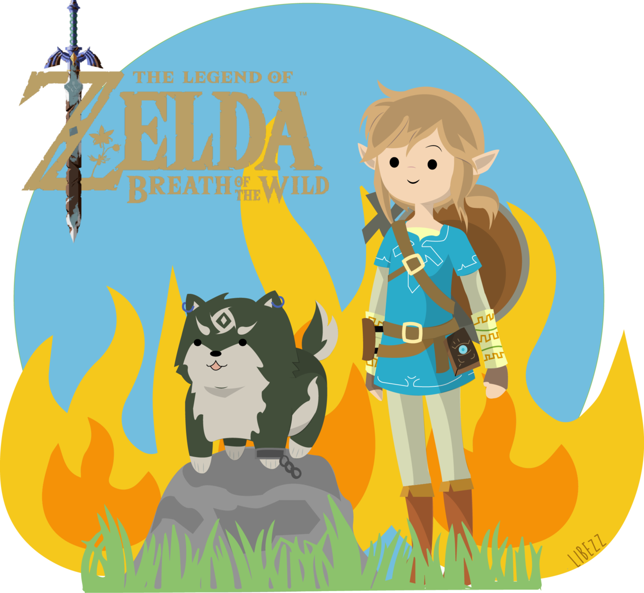 Enää 19 päivää jäljellä Legend of Zelda - Botw Link ja Wolf Link, HD PNG -lataus Taustakuvat