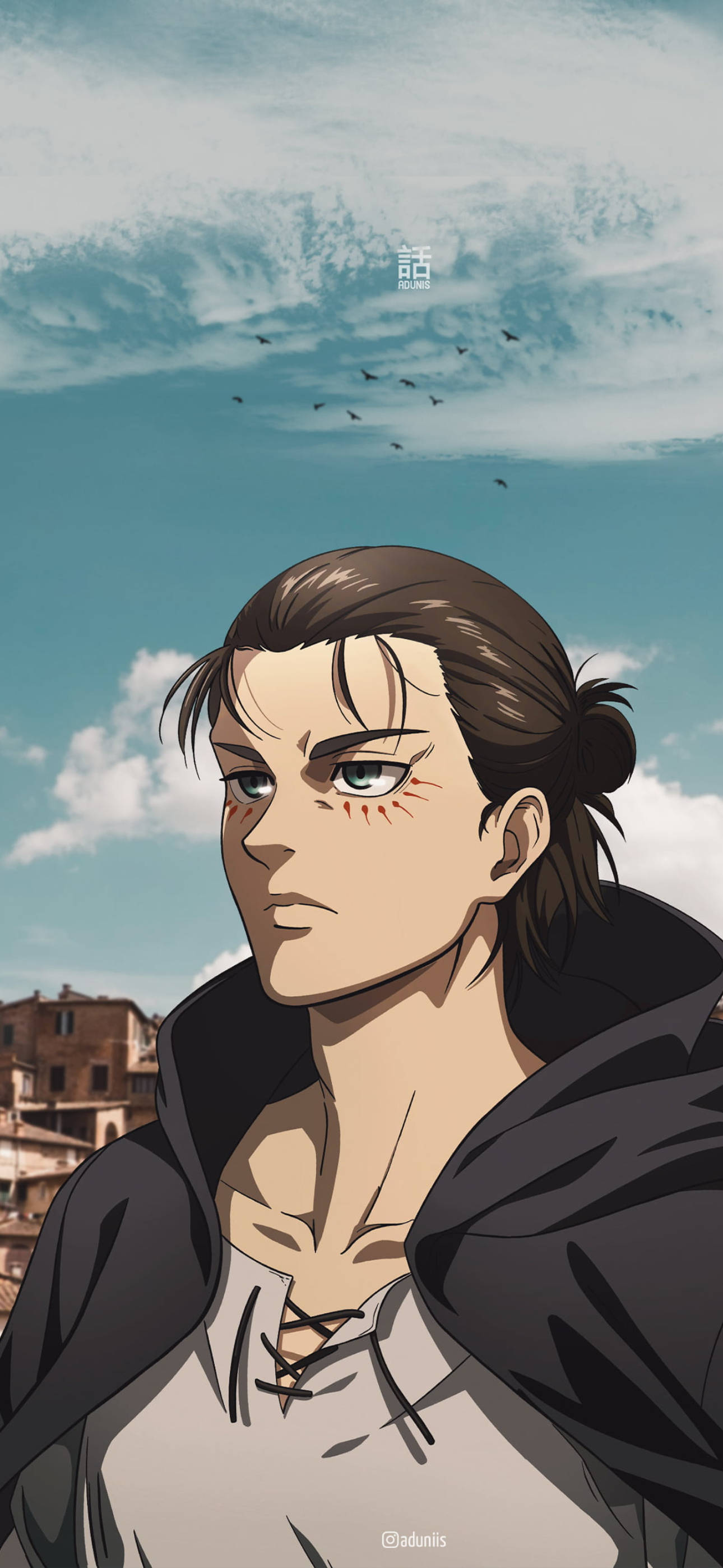 Erenin Nuttyyli Estetiikka Anime iPhone Taustakuvat
