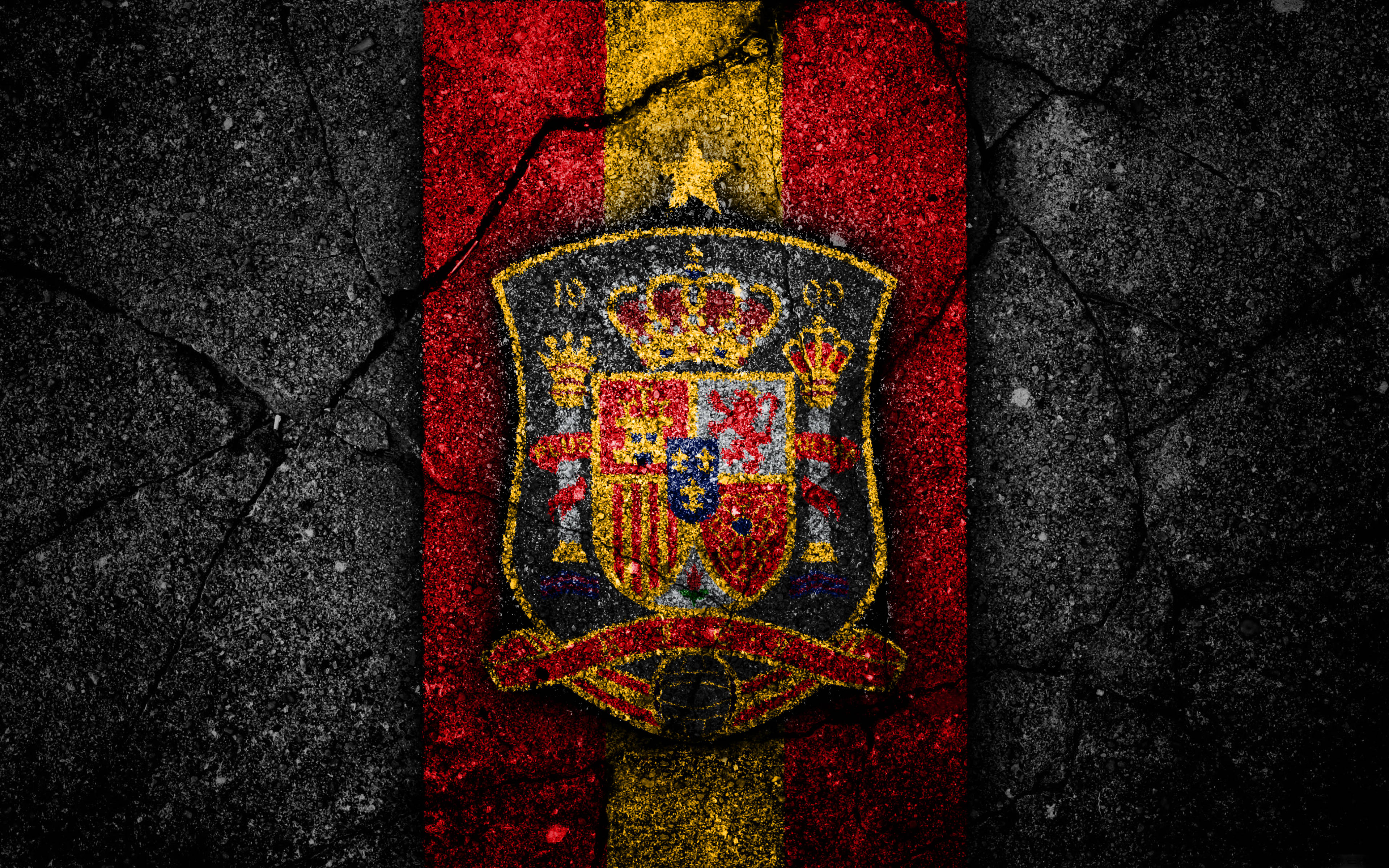 Espanjan jalkapallomaajoukkueen luova logo Taustakuvat