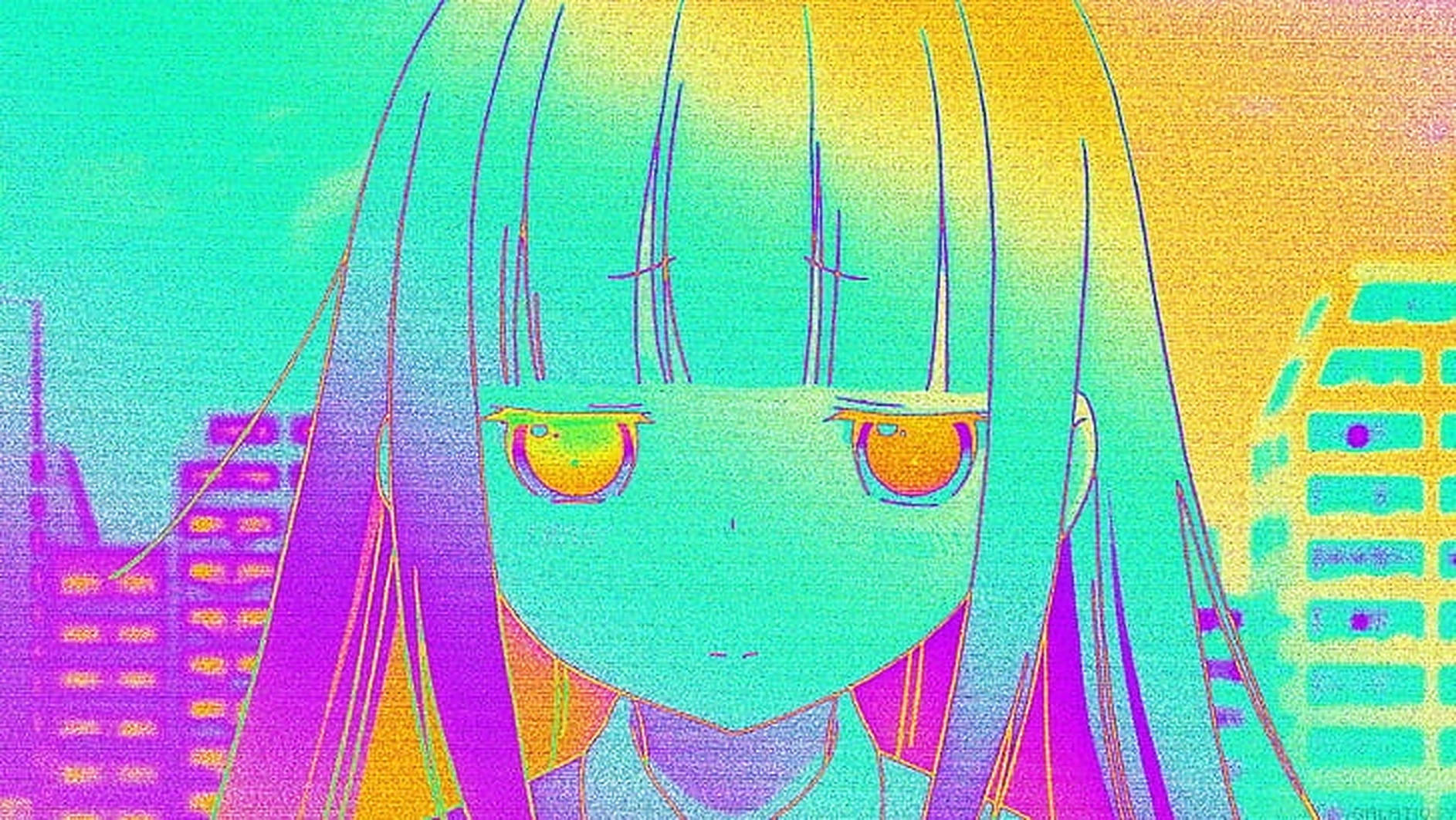 Esteettinen anime-tyttötaide Taustakuvat