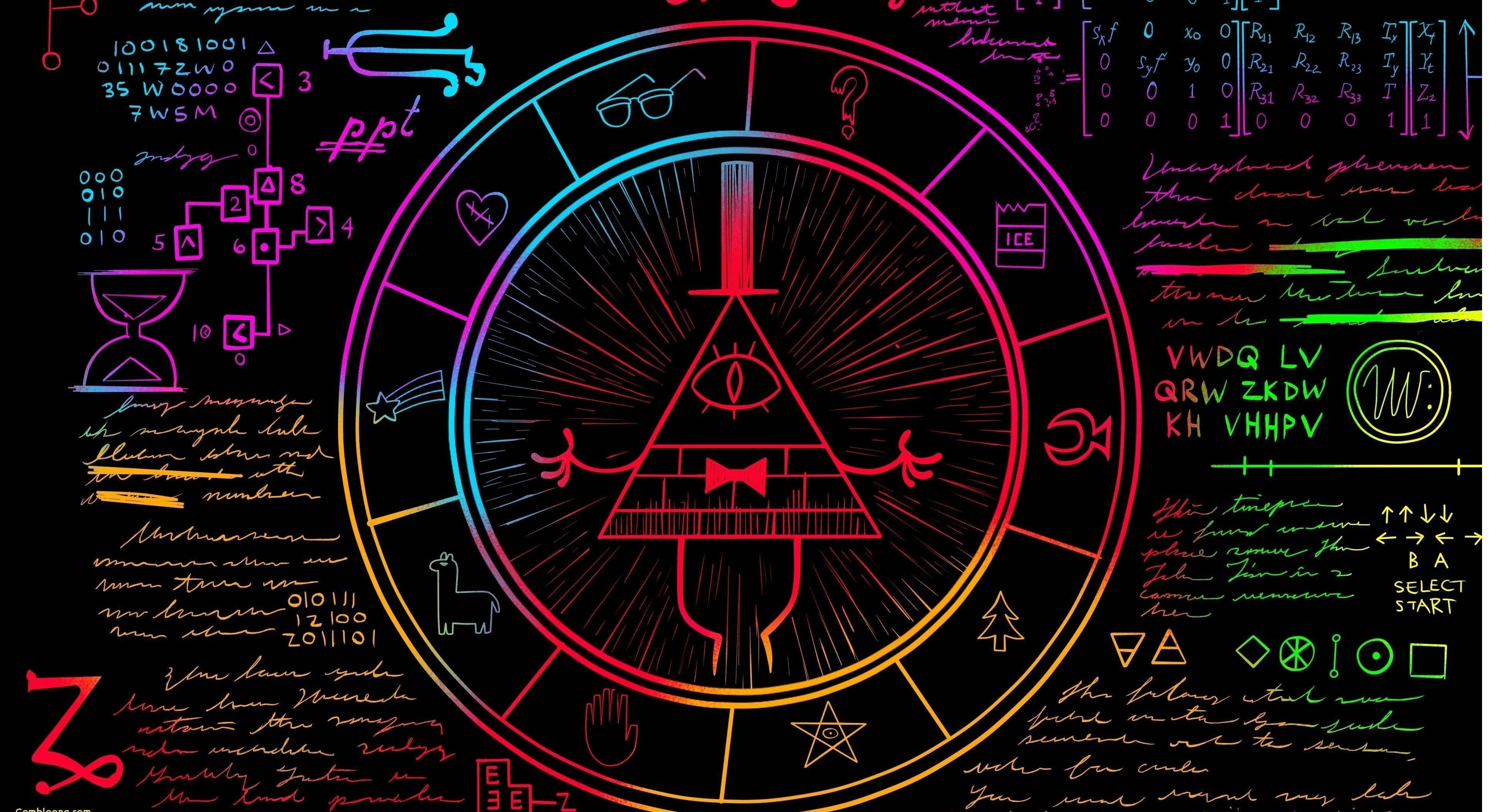 Esteettinen Bill Cipher -kannettava Taustakuvat