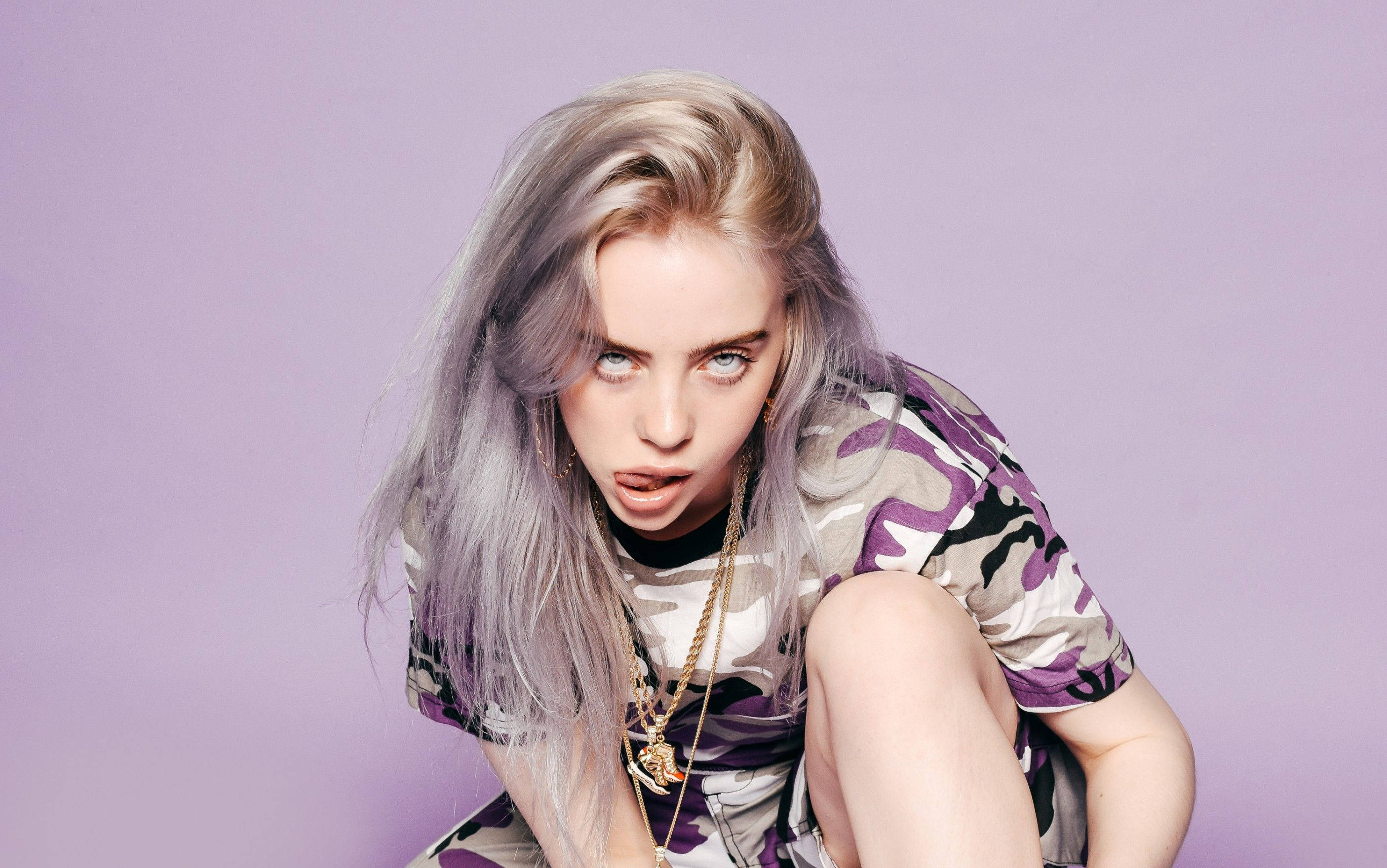 Esteettinen Billie Eilish Purppura Esteettinen Taustakuvat