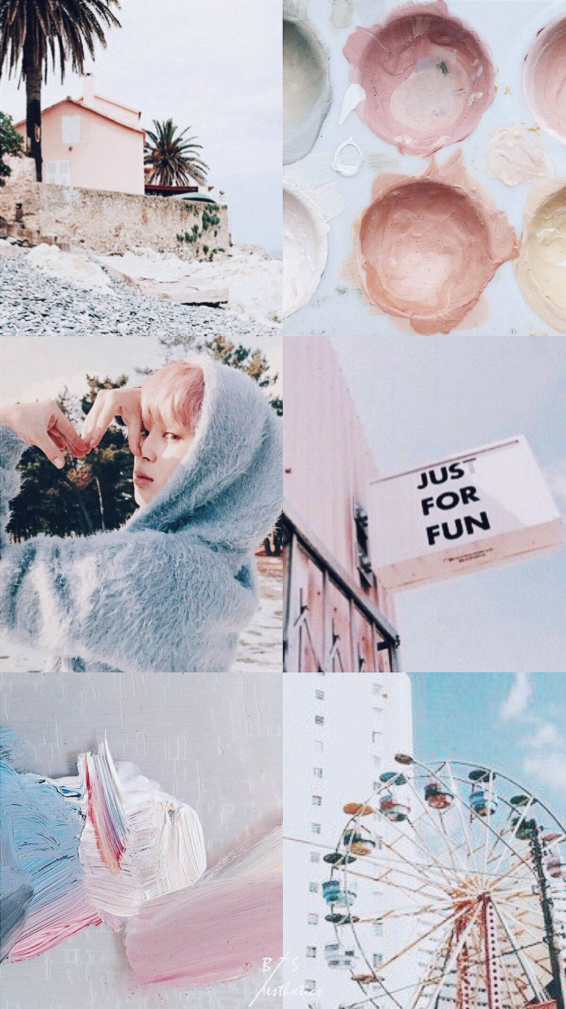 Esteettinen BTS Jimin Pastelli Taustakuvat