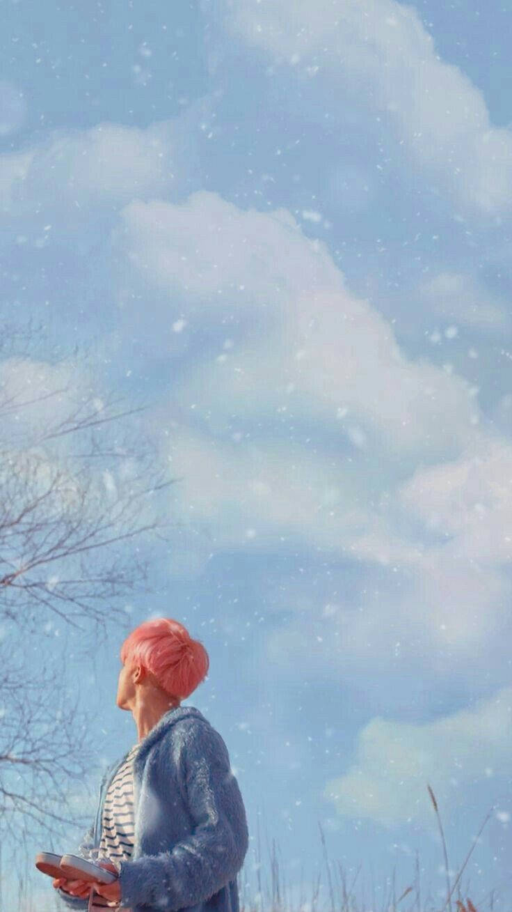 Esteettinen BTS Jimin sydän kädessä Taustakuvat