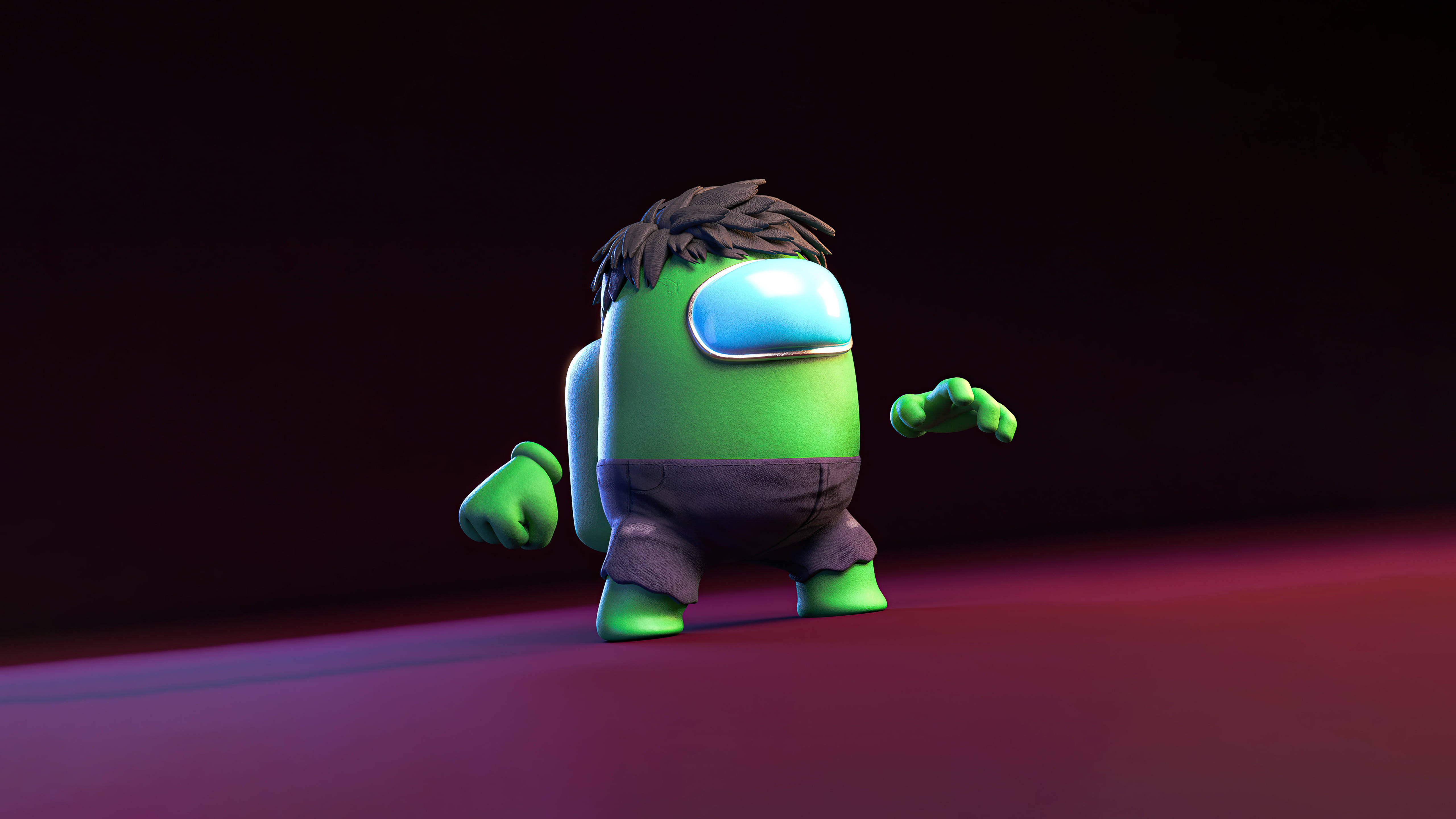 Esteettinen Hulk Among US -hahmo Taustakuvat