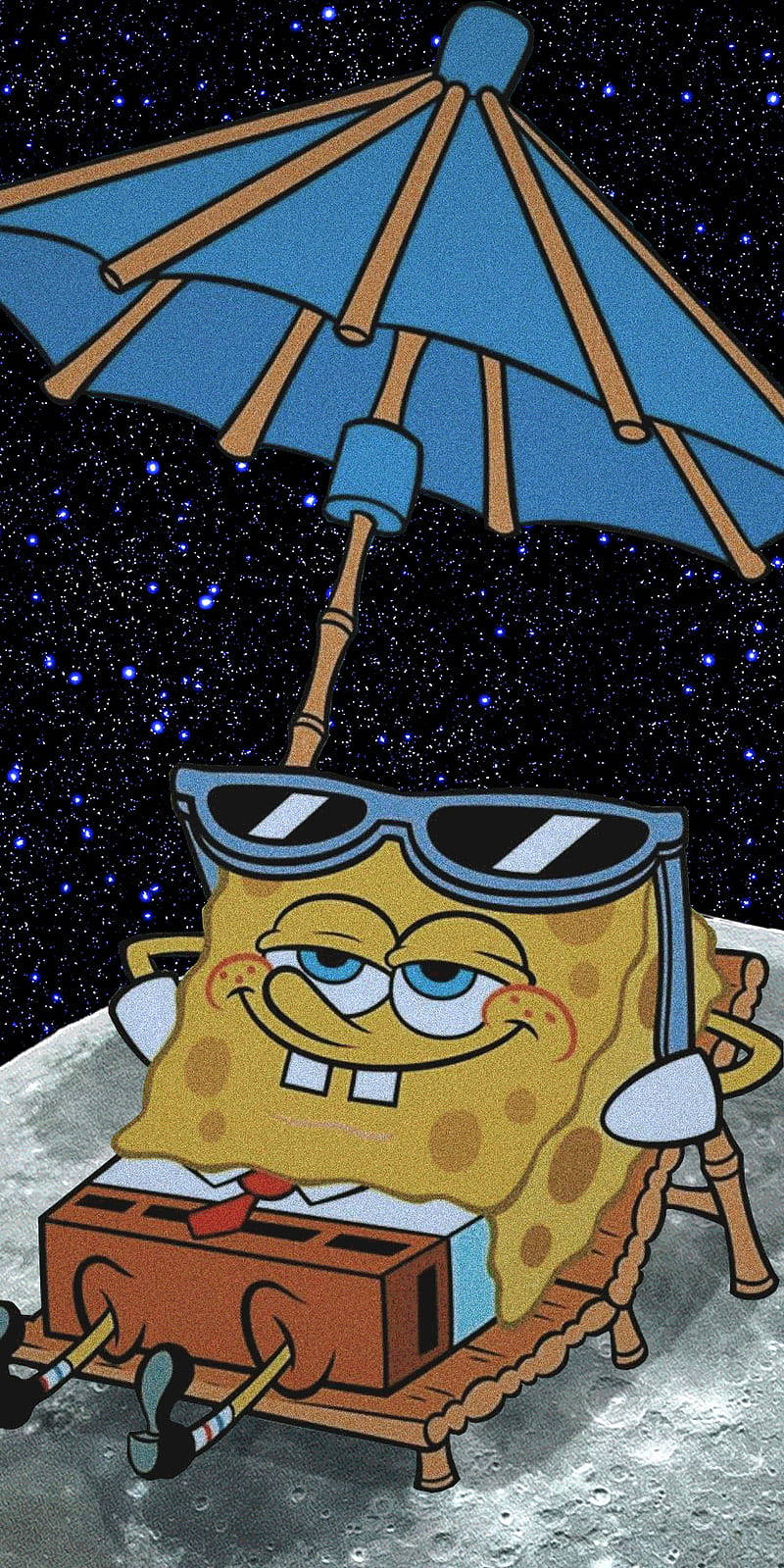 Esteettinen piirroshahmo Chilling SpongeBob Taustakuvat