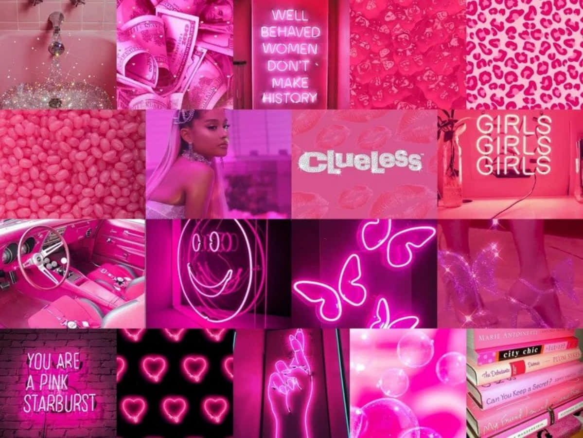 Esteettinen pinkki neon Taustakuvat