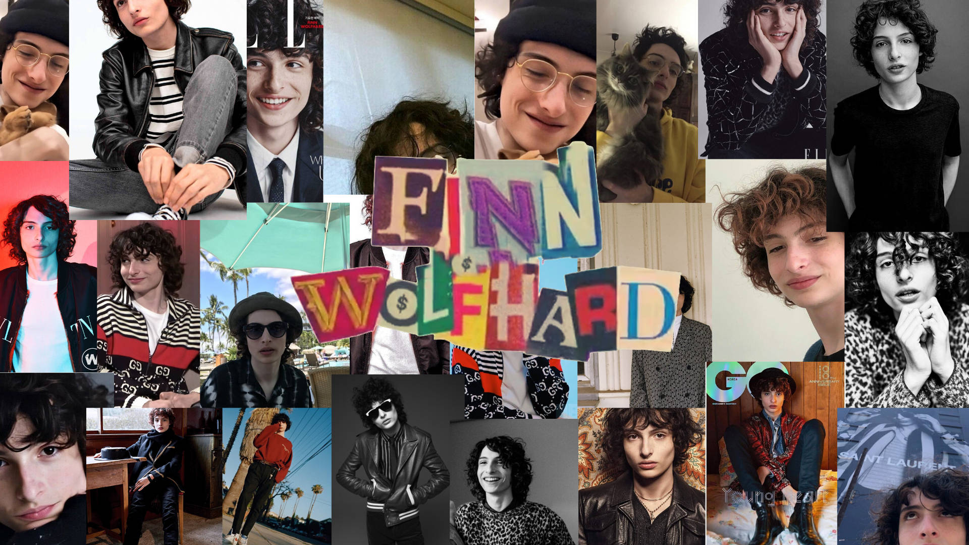 Esteettinen poika Finn Wolfhard Taustakuvat