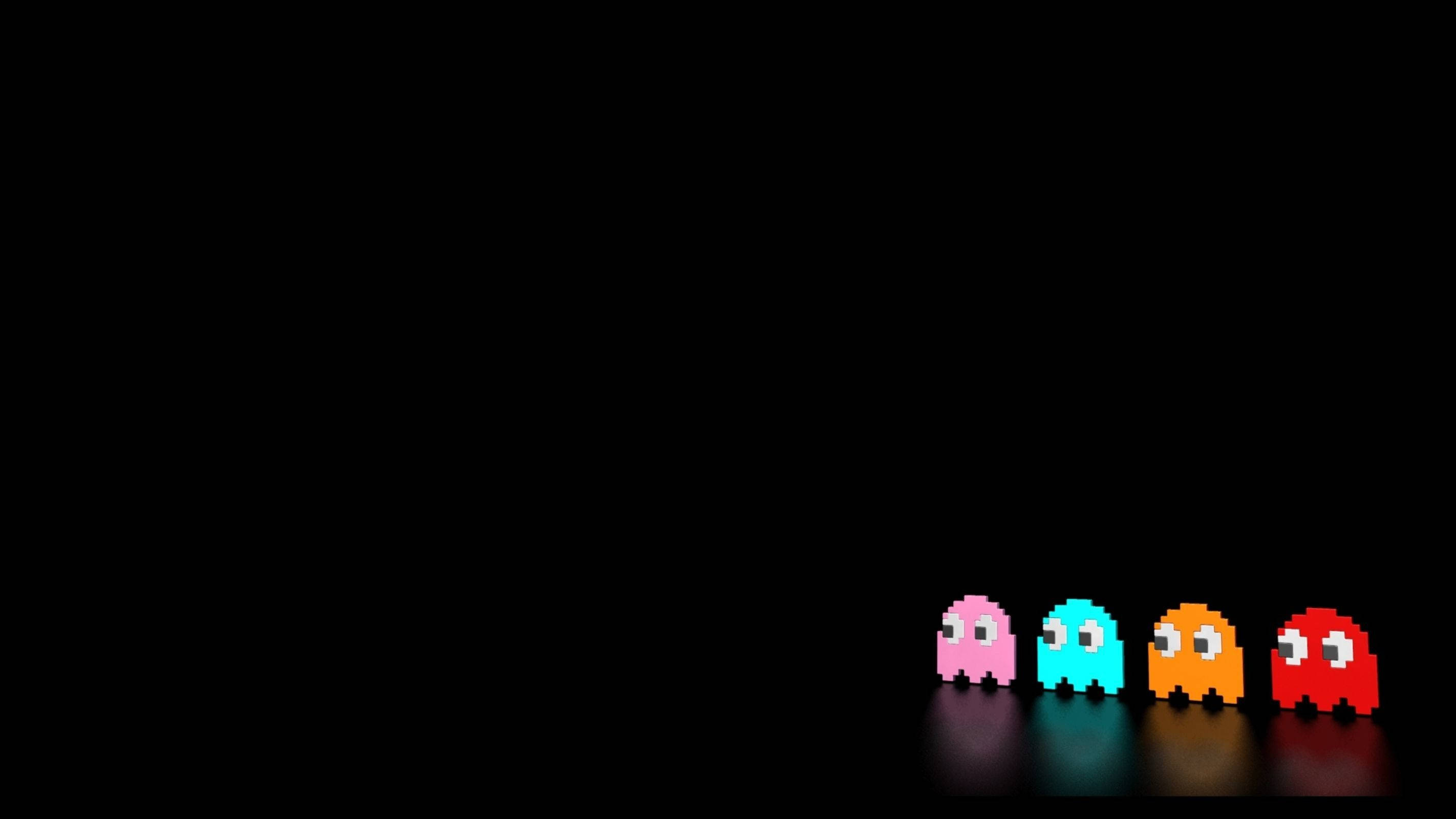 Esteettinen retro Pac-Man aaveet Taustakuvat