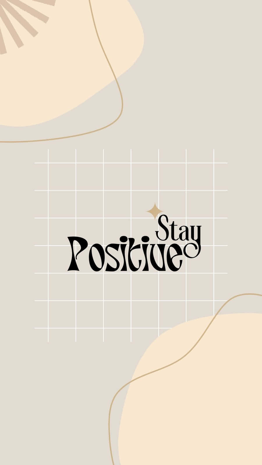 Esteettinen Stay Positive -kuva Taustakuvat
