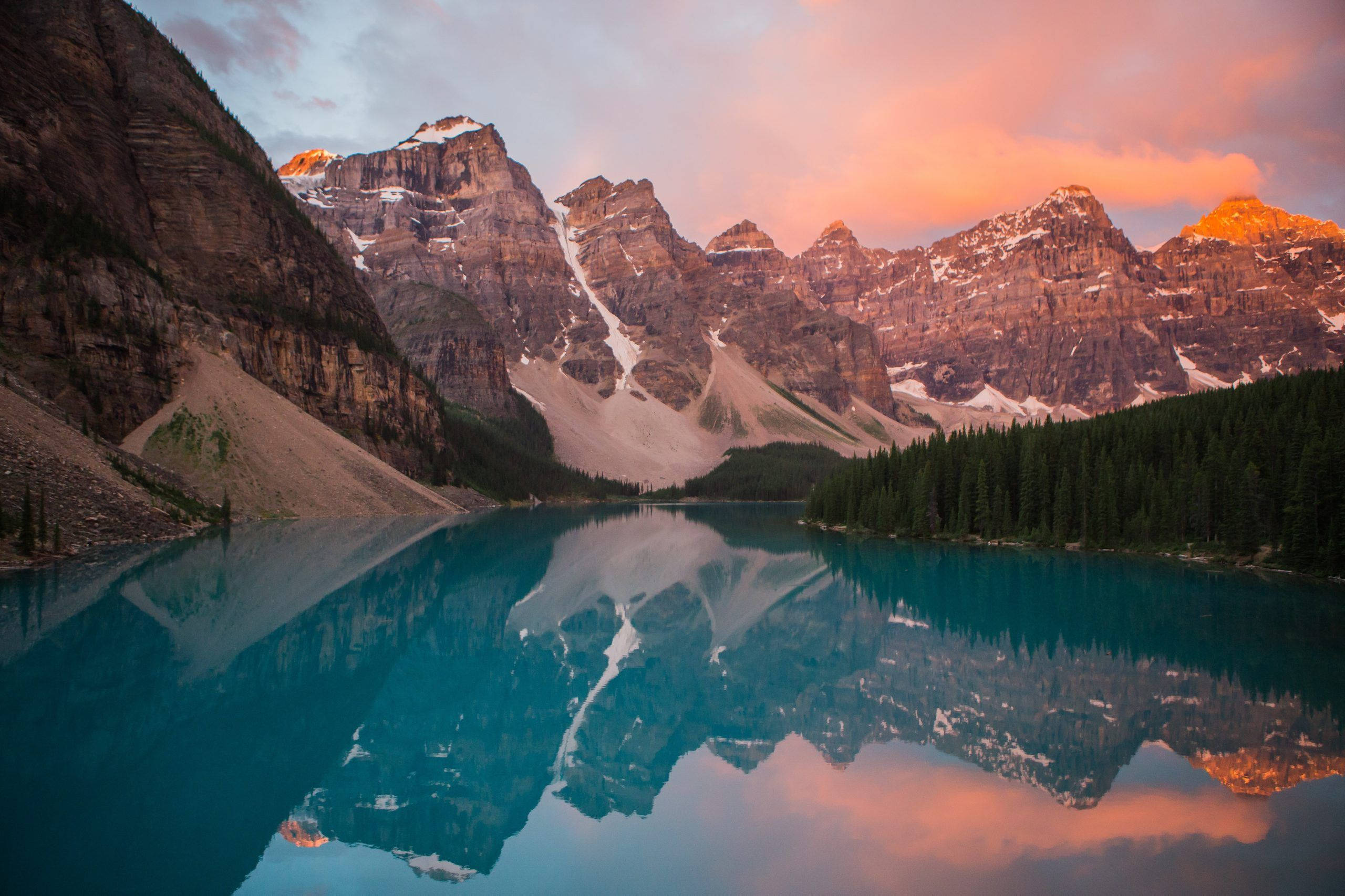 Esteettinen työpöytä Moraine Lake Taustakuvat