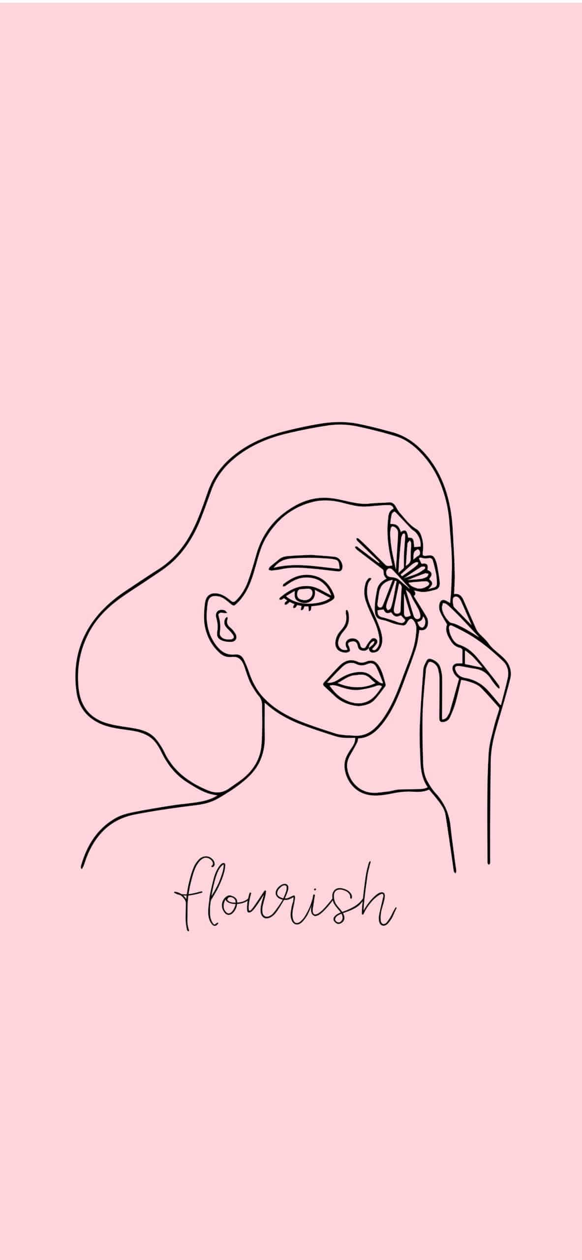 Esteettinen tyttöääriviiva Taustakuvat