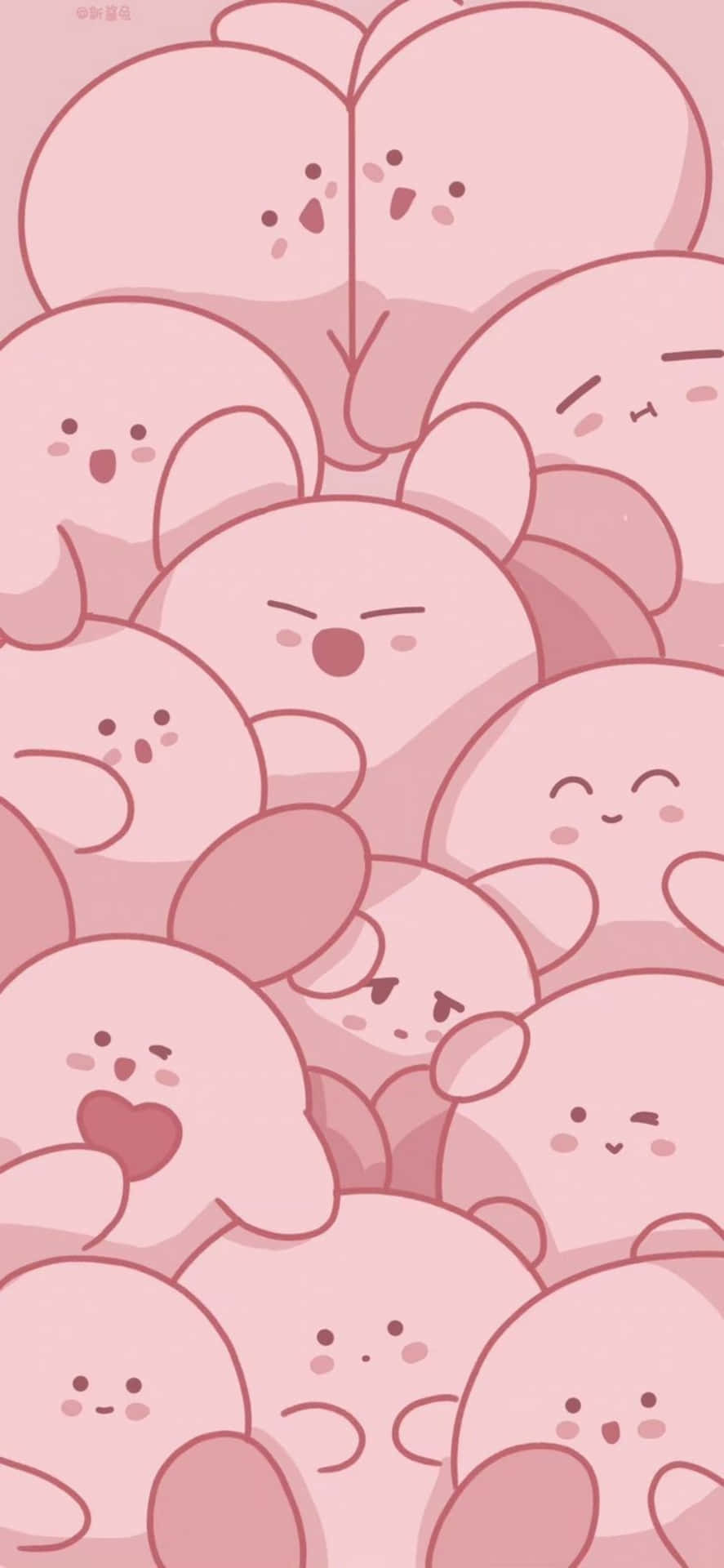 Esteettinen vaaleanpunainen kawaii [taustakuva]