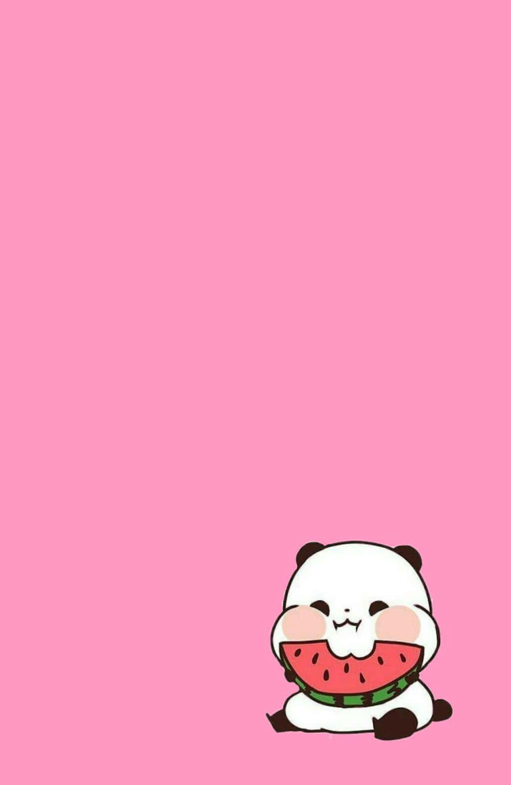 Esteettinen vaaleanpunainen kawaii Yururin Panda Taustakuvat
