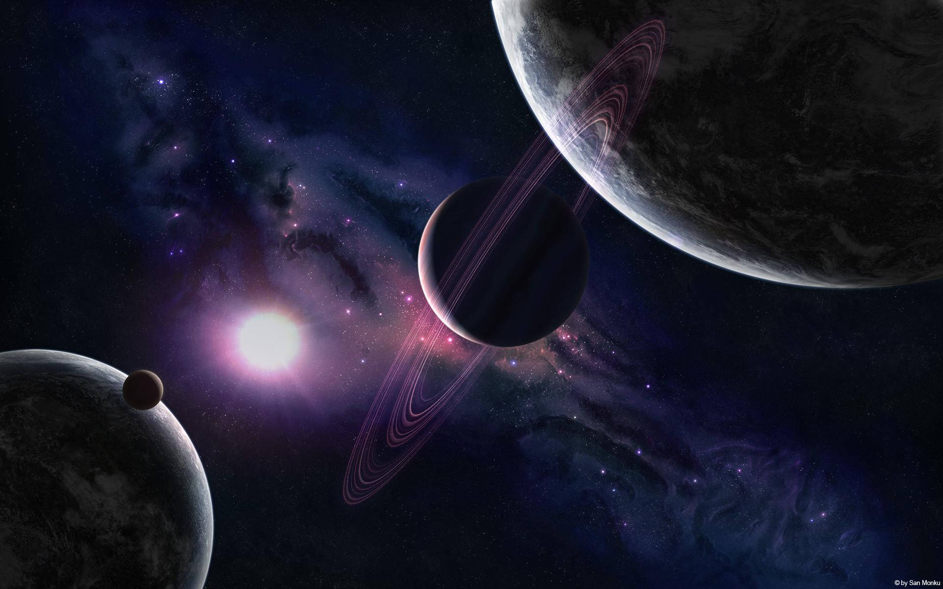 Esteettiset planeetat kannettavassa Taustakuvat