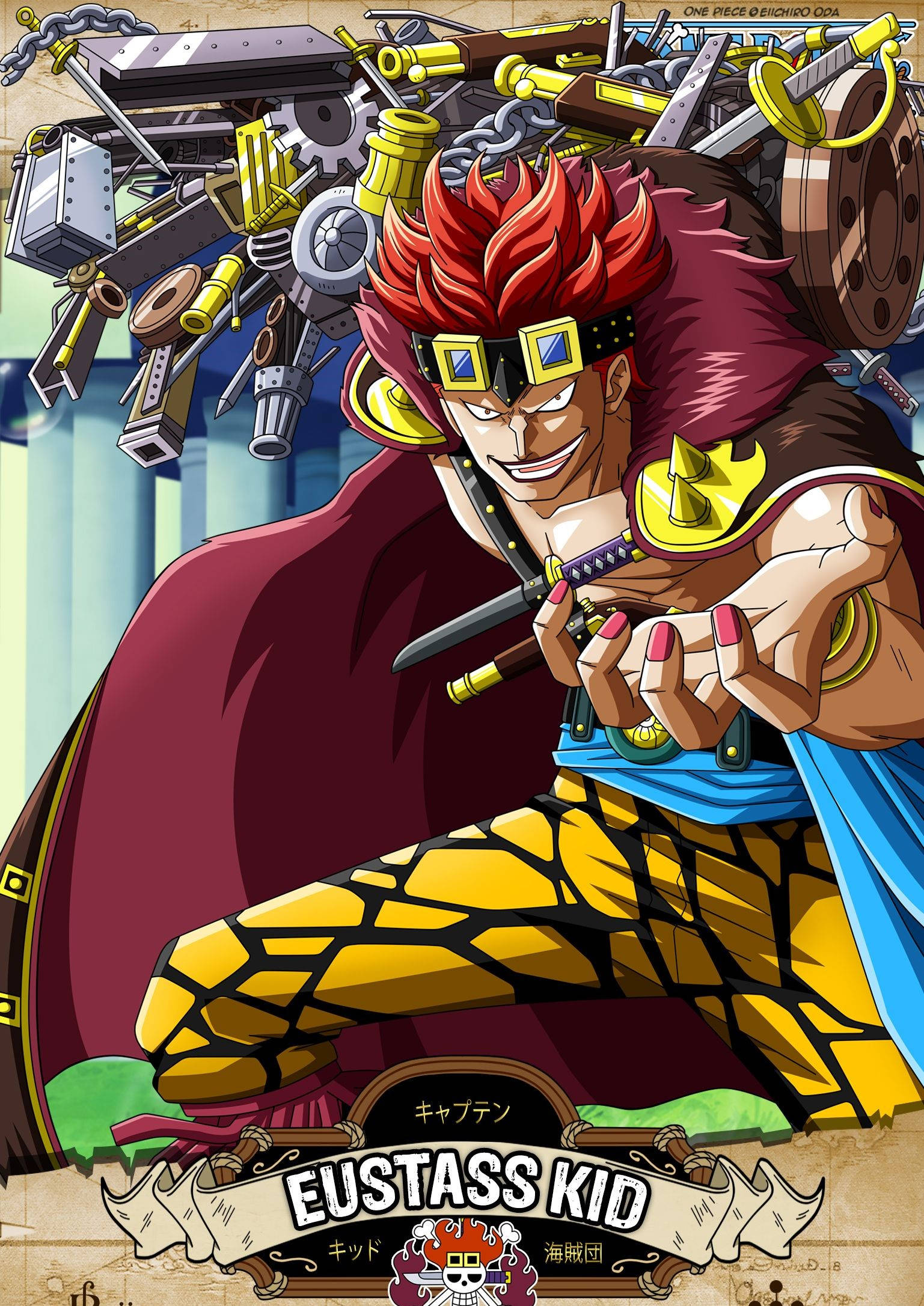 Eustass Kid HD animekansi Taustakuvat