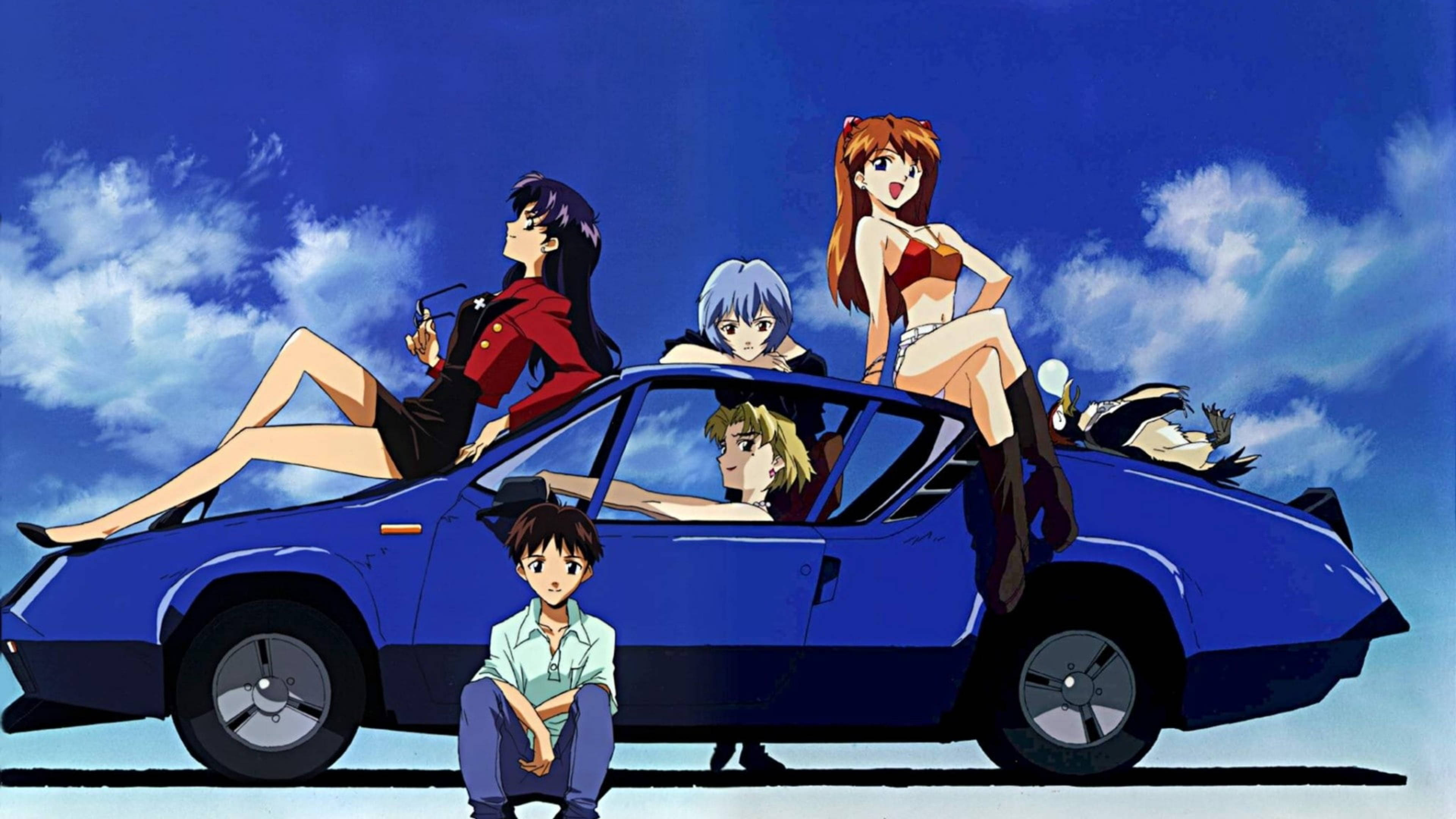 Evangelion 4K Hahmot Autossa Taustakuvat
