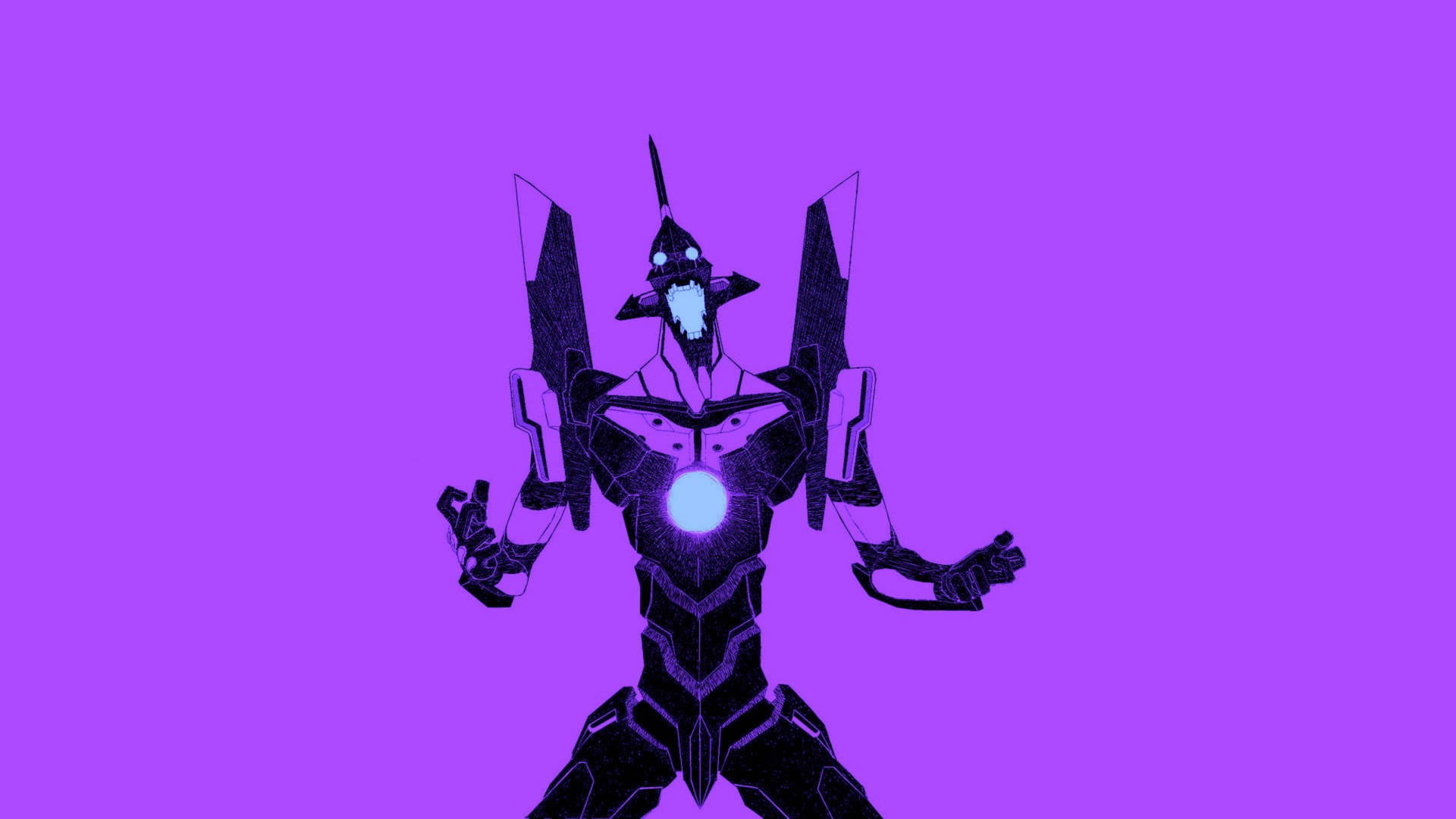 Evangelion 4K Purppura Yksikkö-01 — Cool anime GIF Taustakuvat