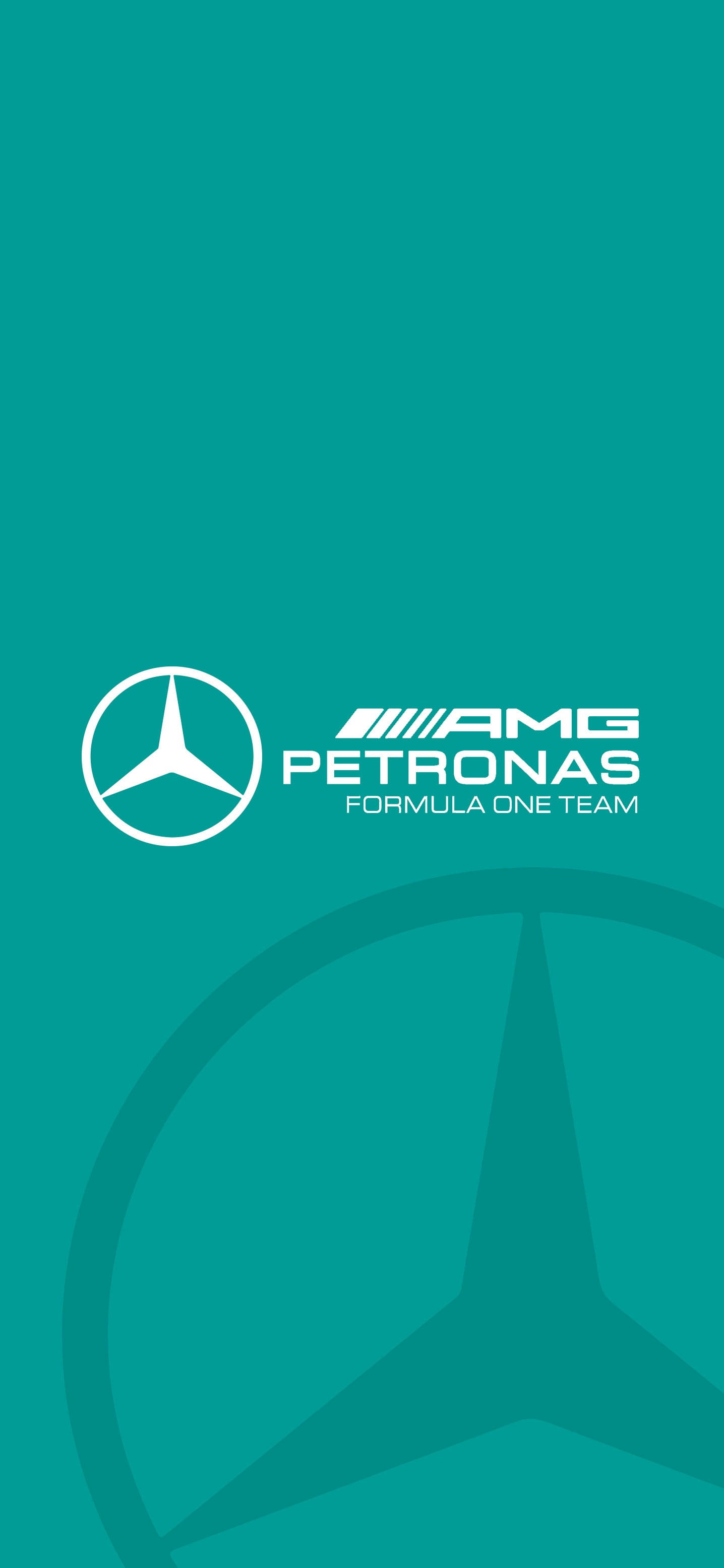 F1 AMG Petronas Teal Logo iPhone Taustakuvat