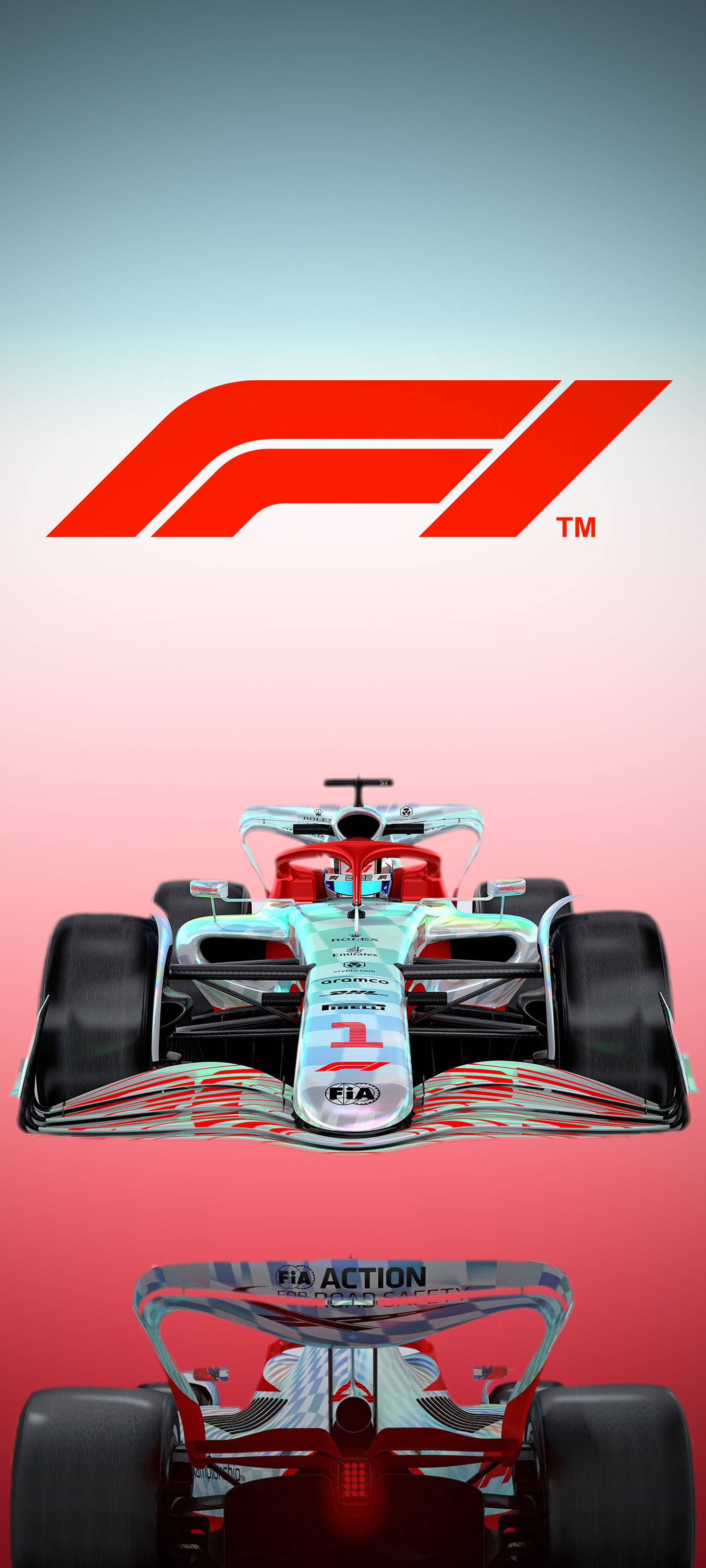 F1 Logo Gradient Tausta iPhone Taustakuvat
