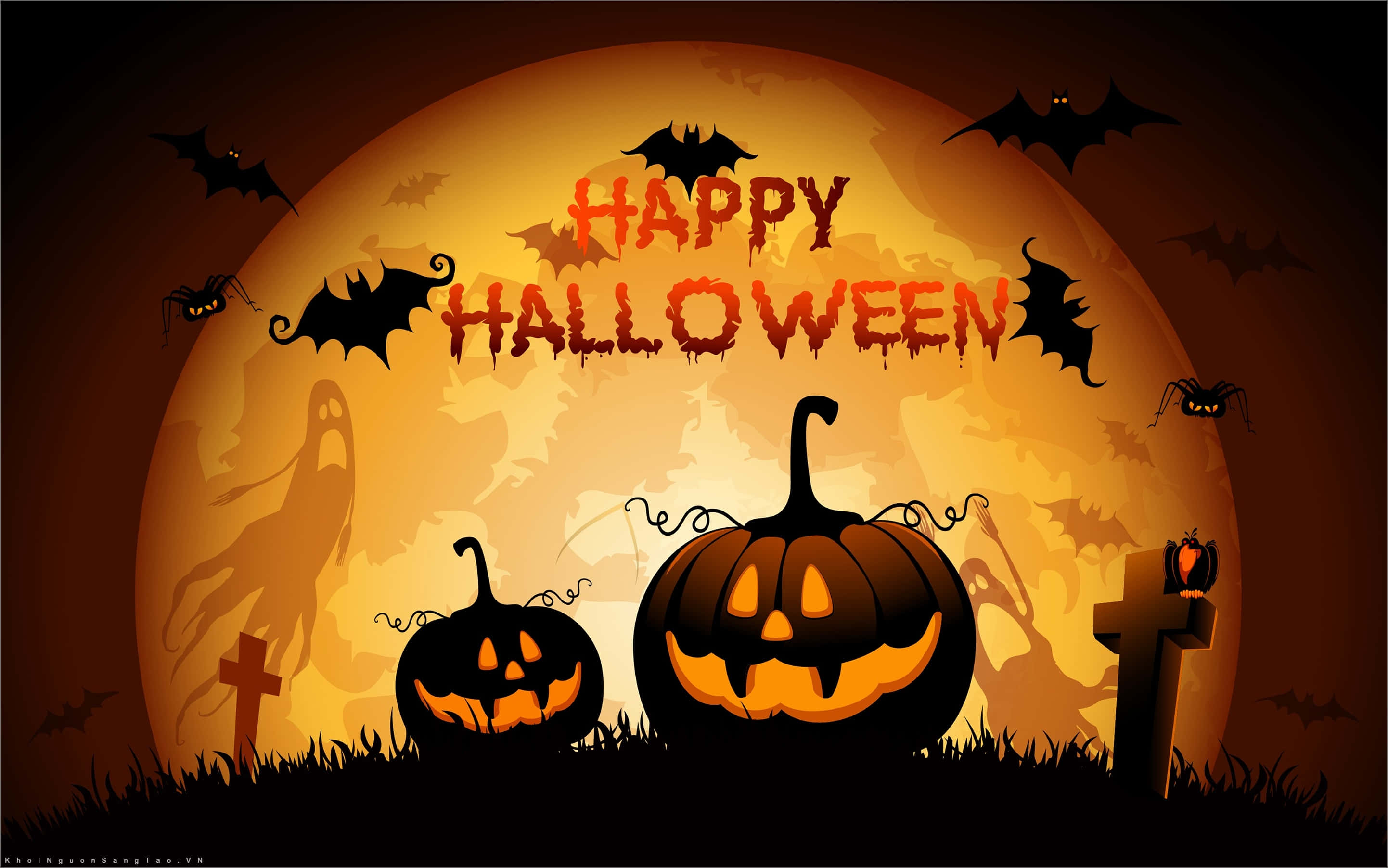 "Fang-tastinen Halloween" Taustakuvat