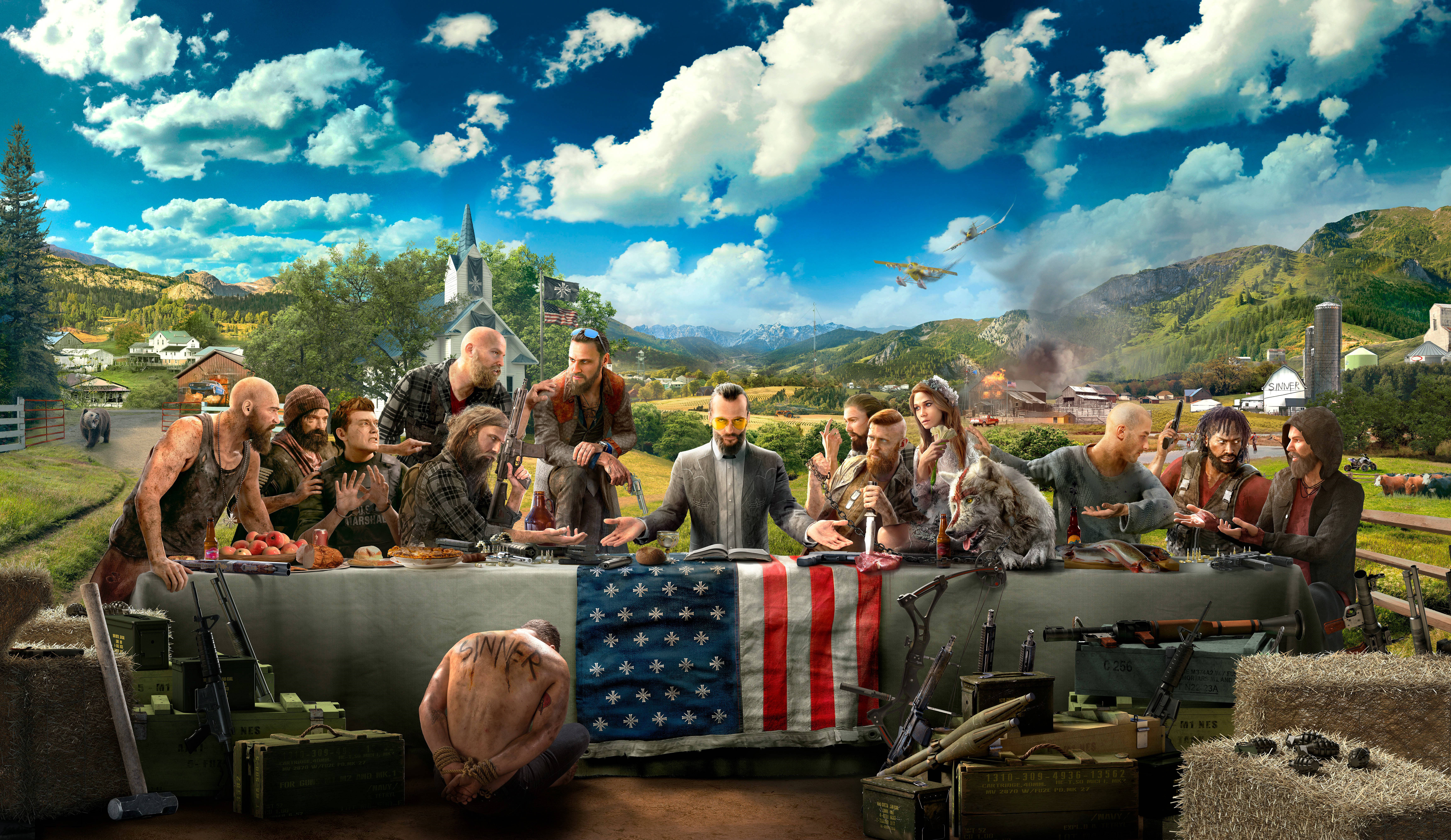 Far Cry 5 4K-peli Taustakuvat