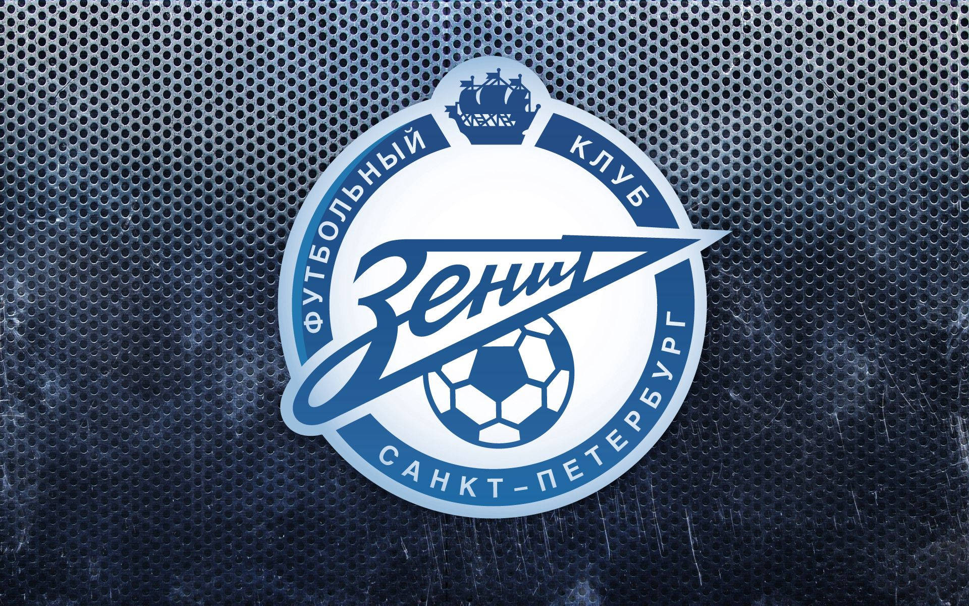 FC Zenit Pietari -logo työpöytätaustakuvana.