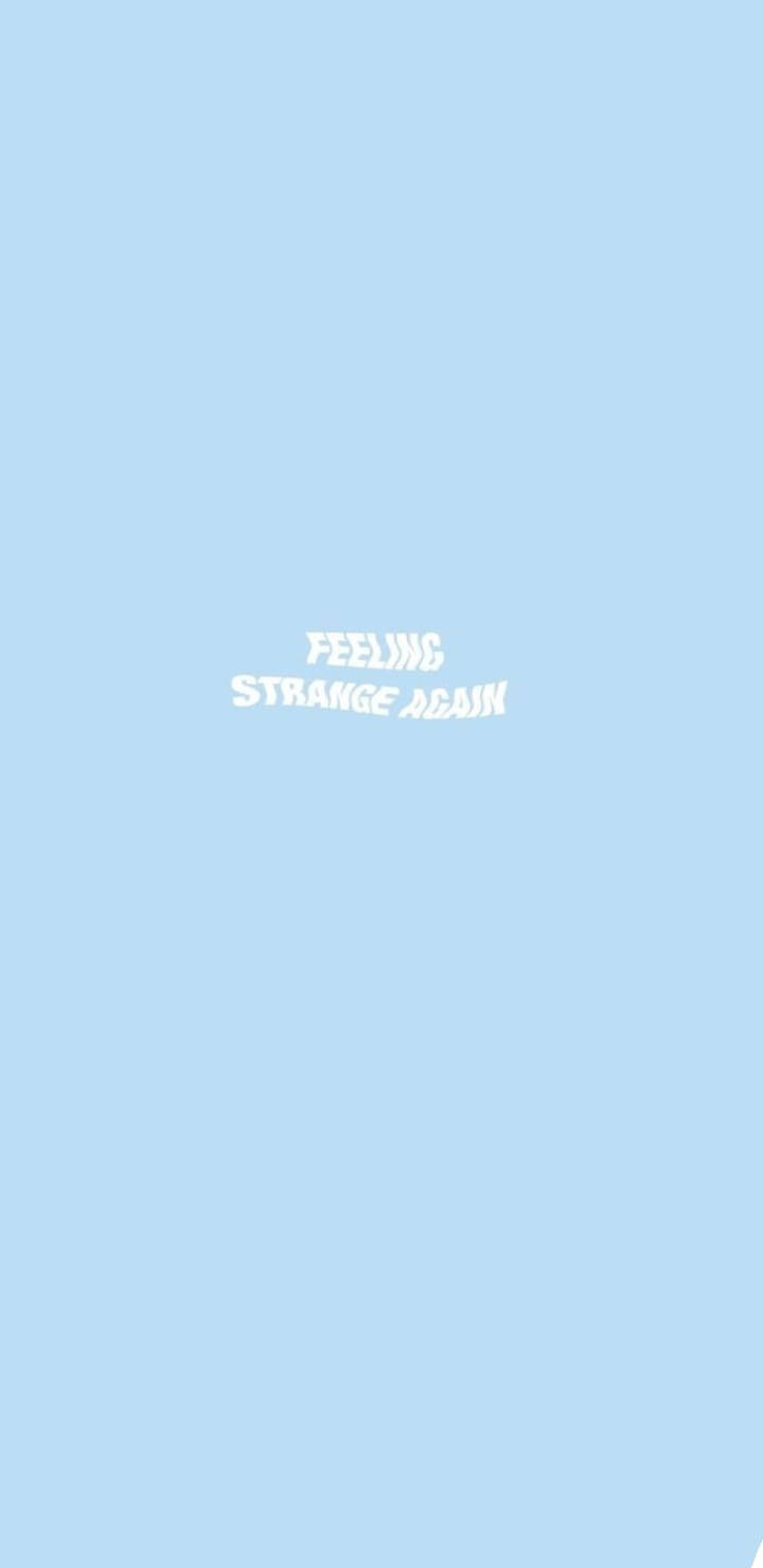 Feeling Strange Again Yksinkertainen Sininen Estetiikka Taustakuvat