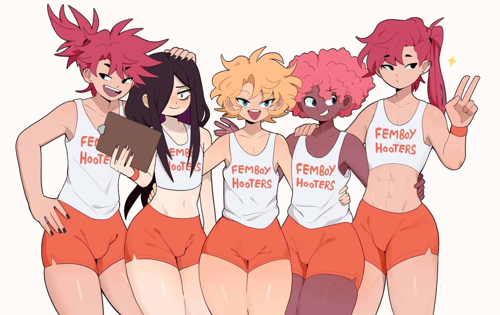 Femboy Hooters -kappaleen Yung Waifu Taustakuvat